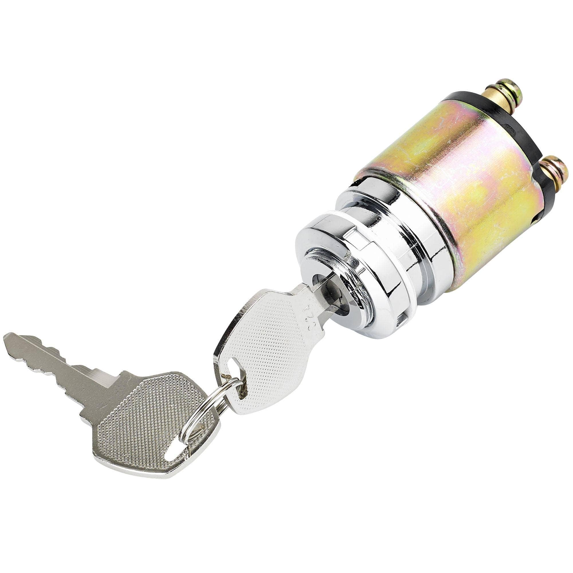 3 position Ignition Key Switch Replaces Harley-Davidson OEM #71425-77 - Chrome Bezel - Image 2