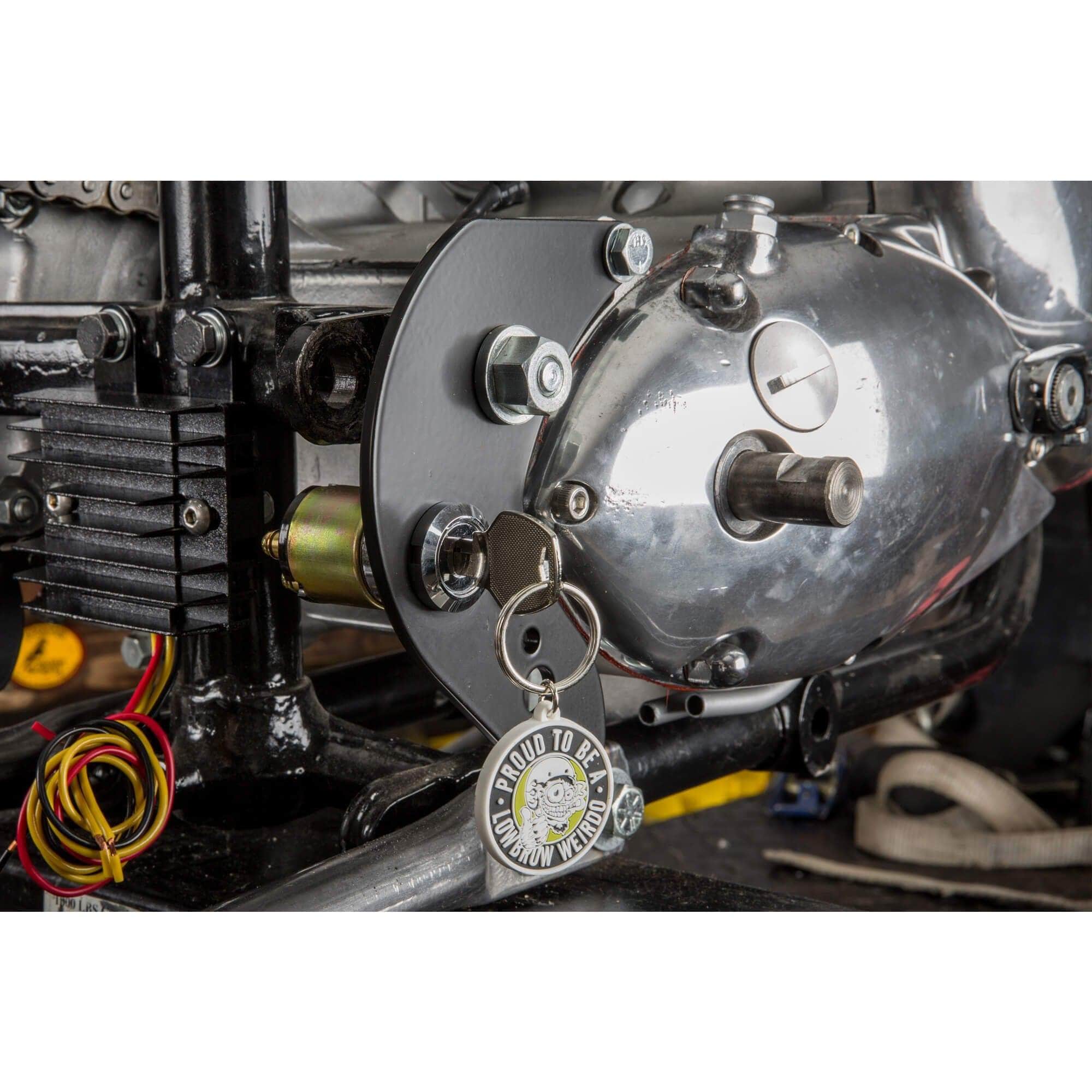 3 position Ignition Key Switch Replaces Harley-Davidson OEM #71425-77 - Chrome Bezel - Image 6