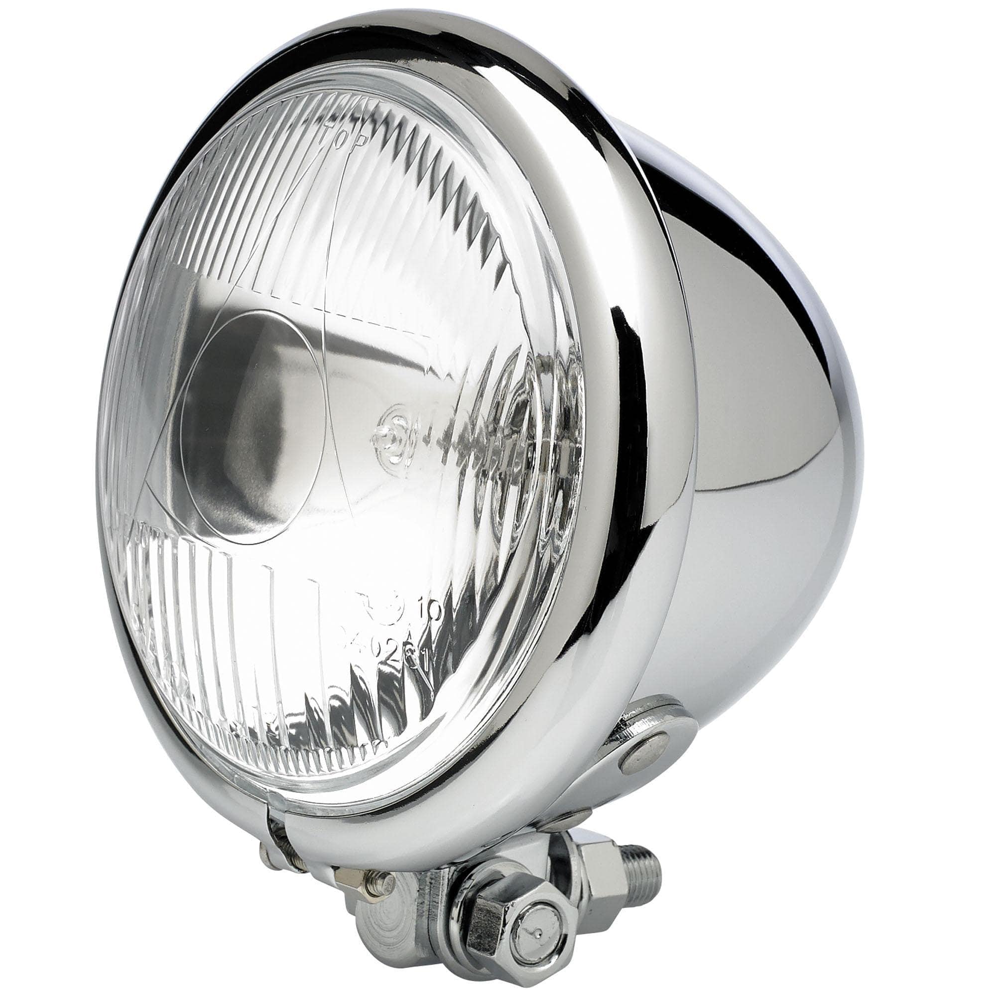 4-1/2 inch diameter Chrome Early Model Headlight - Image 2