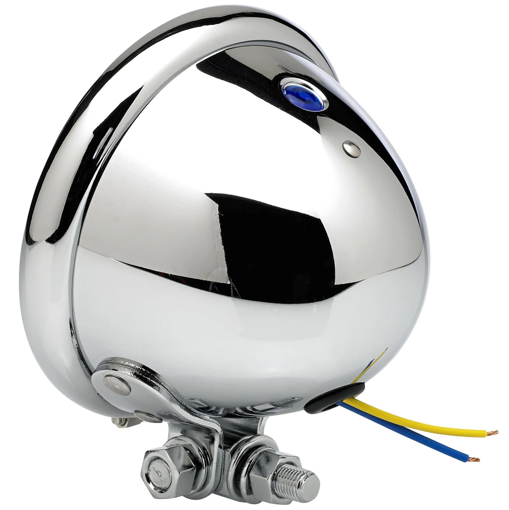 4-1/2 inch diameter Chrome Early Model Headlight - Image 4