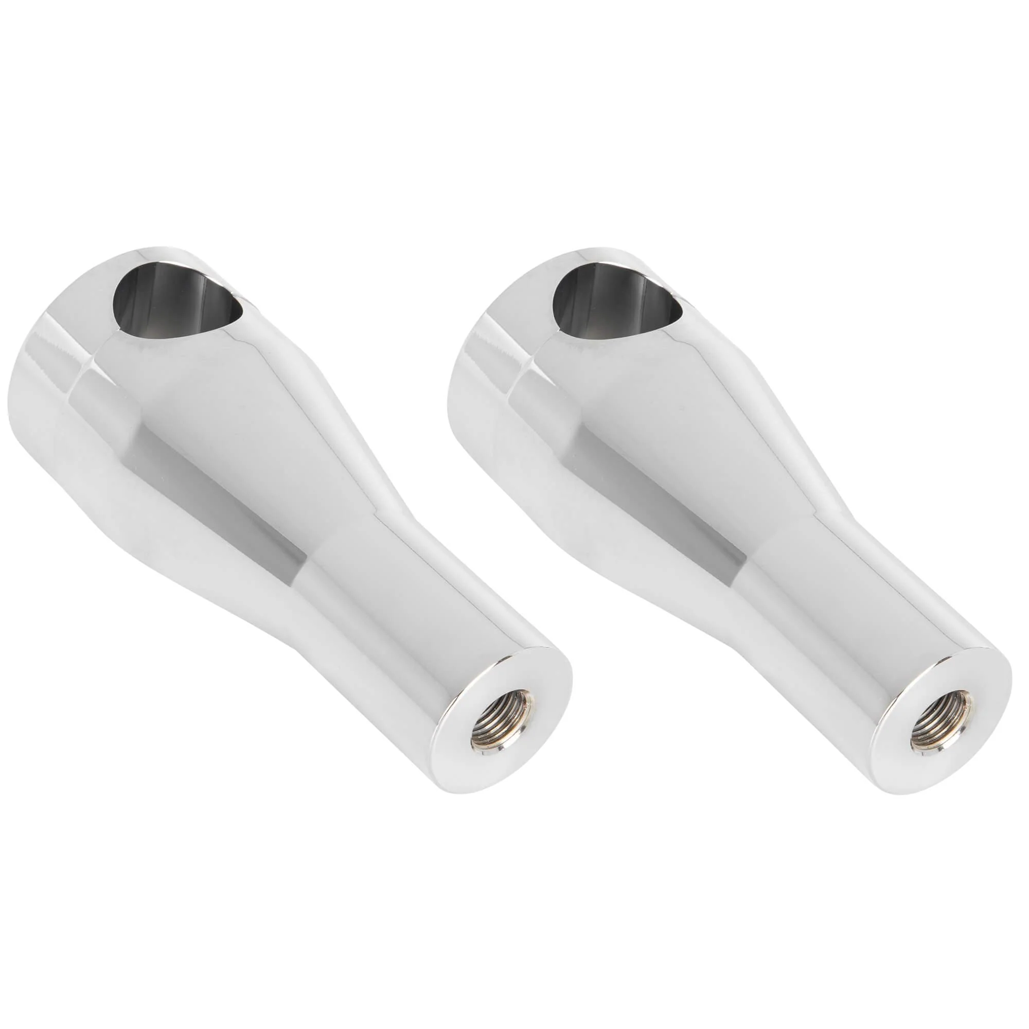 4 inch Chrome Tapered Handlebar Riser Set - Image 3