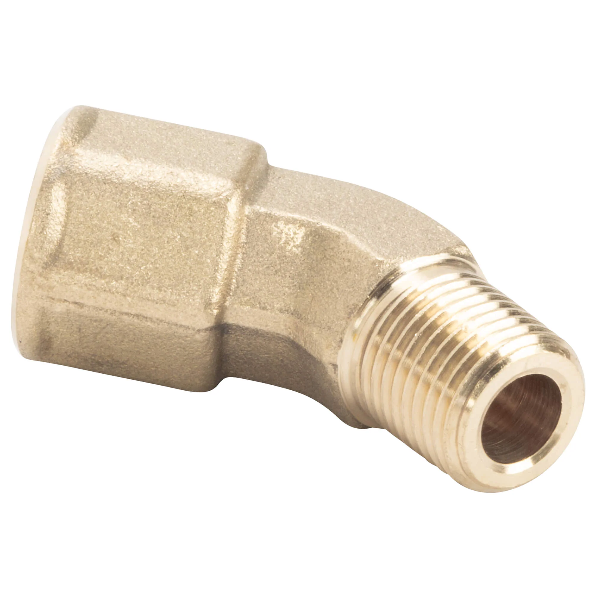 45 Degree Elbow 1/8 inch NPT Male To Female - Brass - Image 4