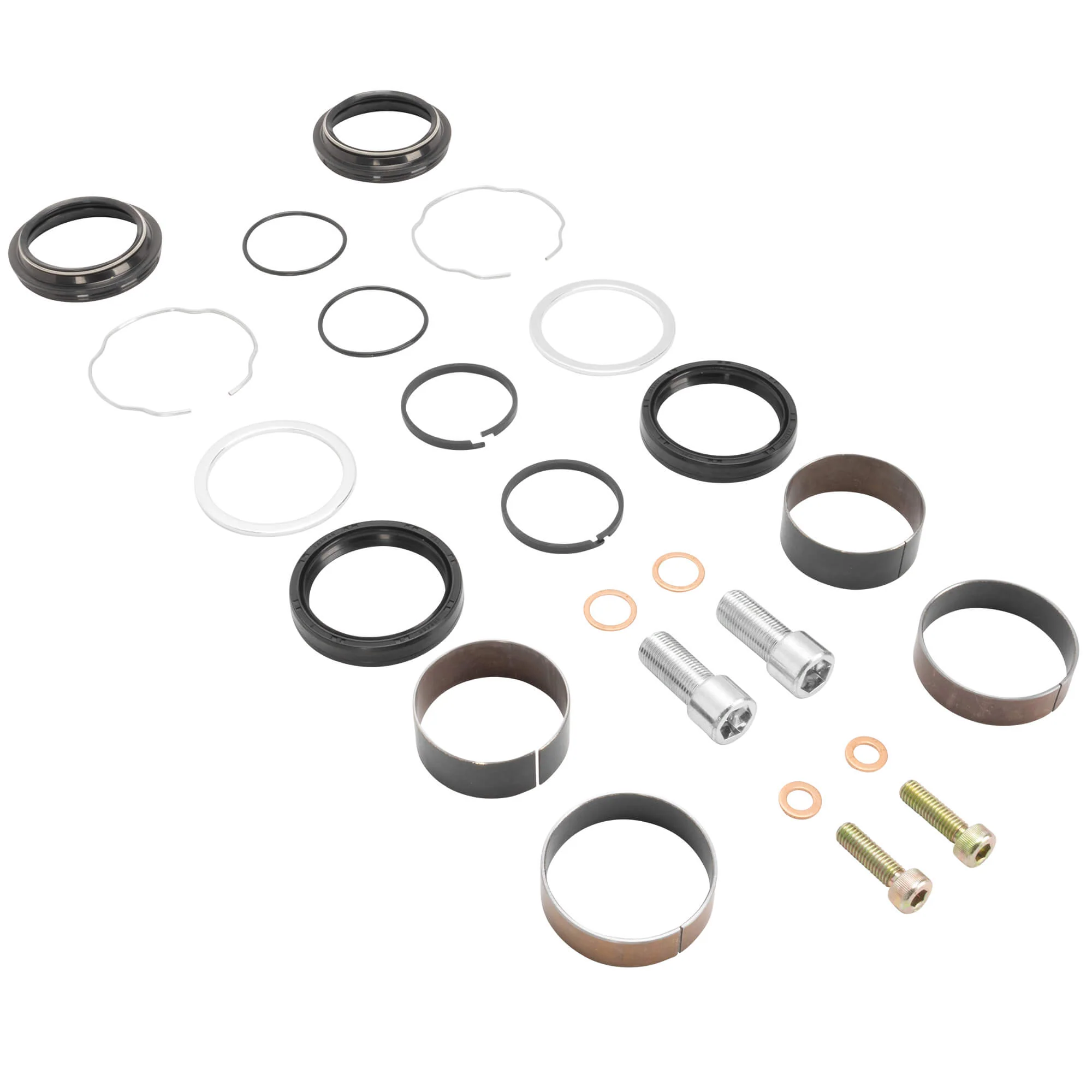 49mm Fork Leg Assembly Rebuild Kit 2006-2017 Harley-Davidson Dyna Glide Models w/8mm and 14mm Damper Bolts - Image 2