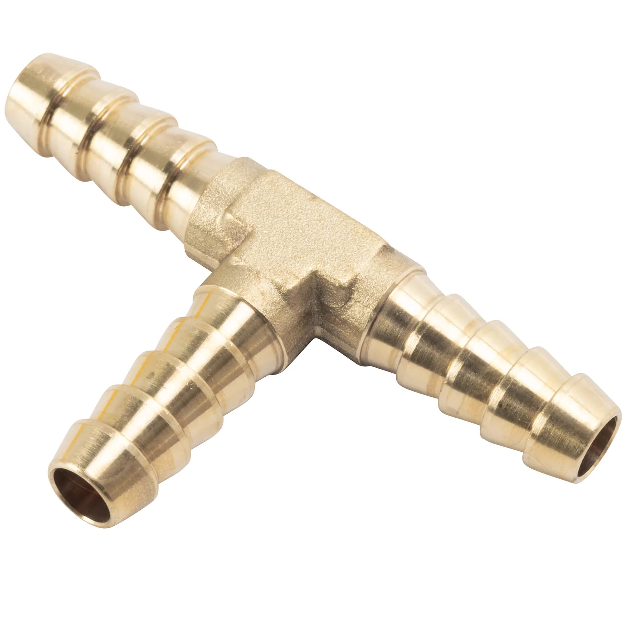 5/16 inch Hose Barb Tee - Brass - Image 2
