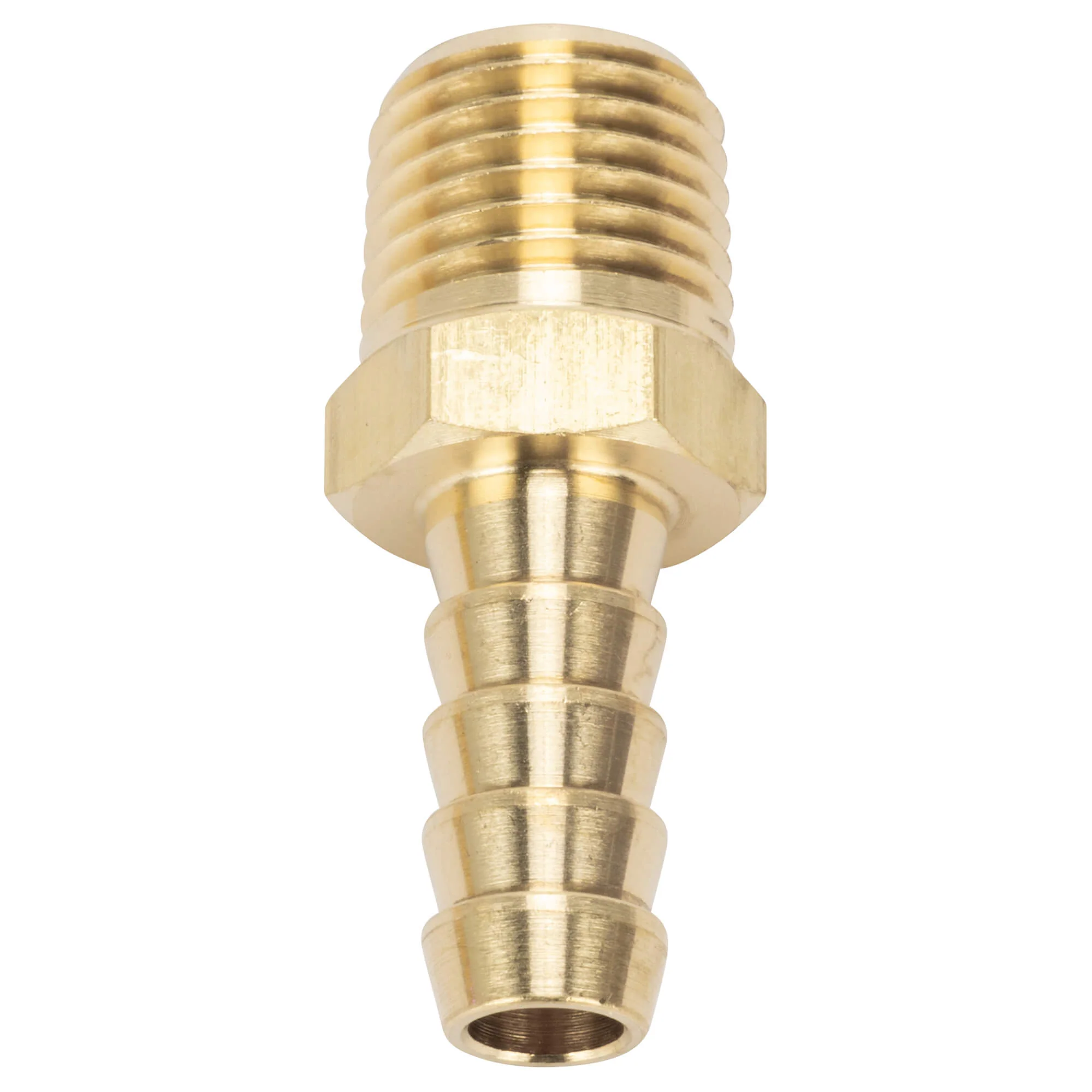 5/16 inch Hose Barb x 1/4 inch NPT - Brass - Image 4