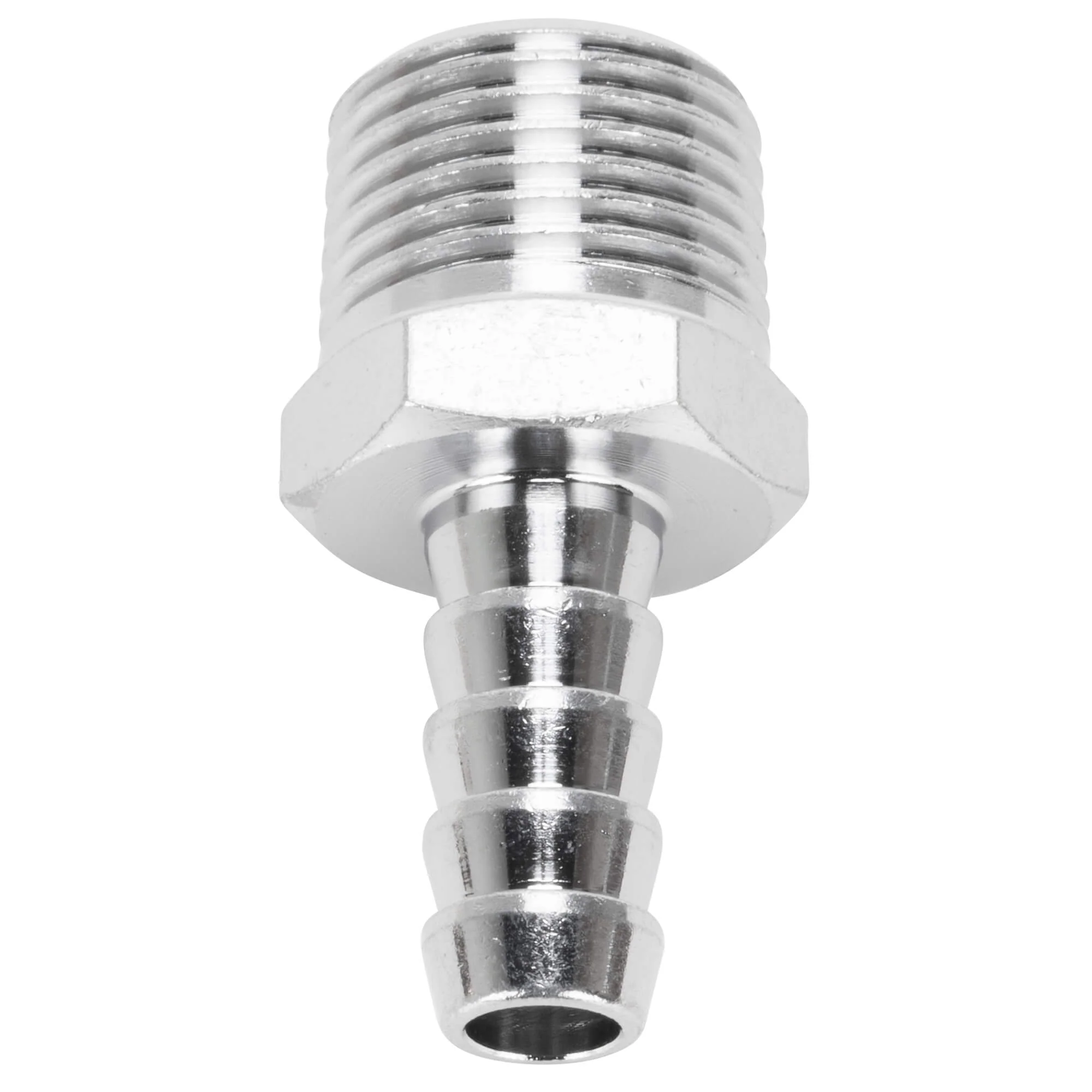 5/16 inch Hose Barb x 3/8 inch NPT - Chrome - Image 4