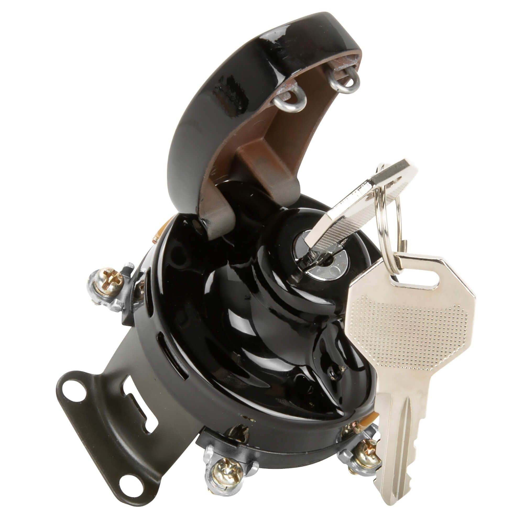 5 Post Ignition Key Switch Replaces Harley-Davidson OEM #71500-36T - Black Bezel - Image 3