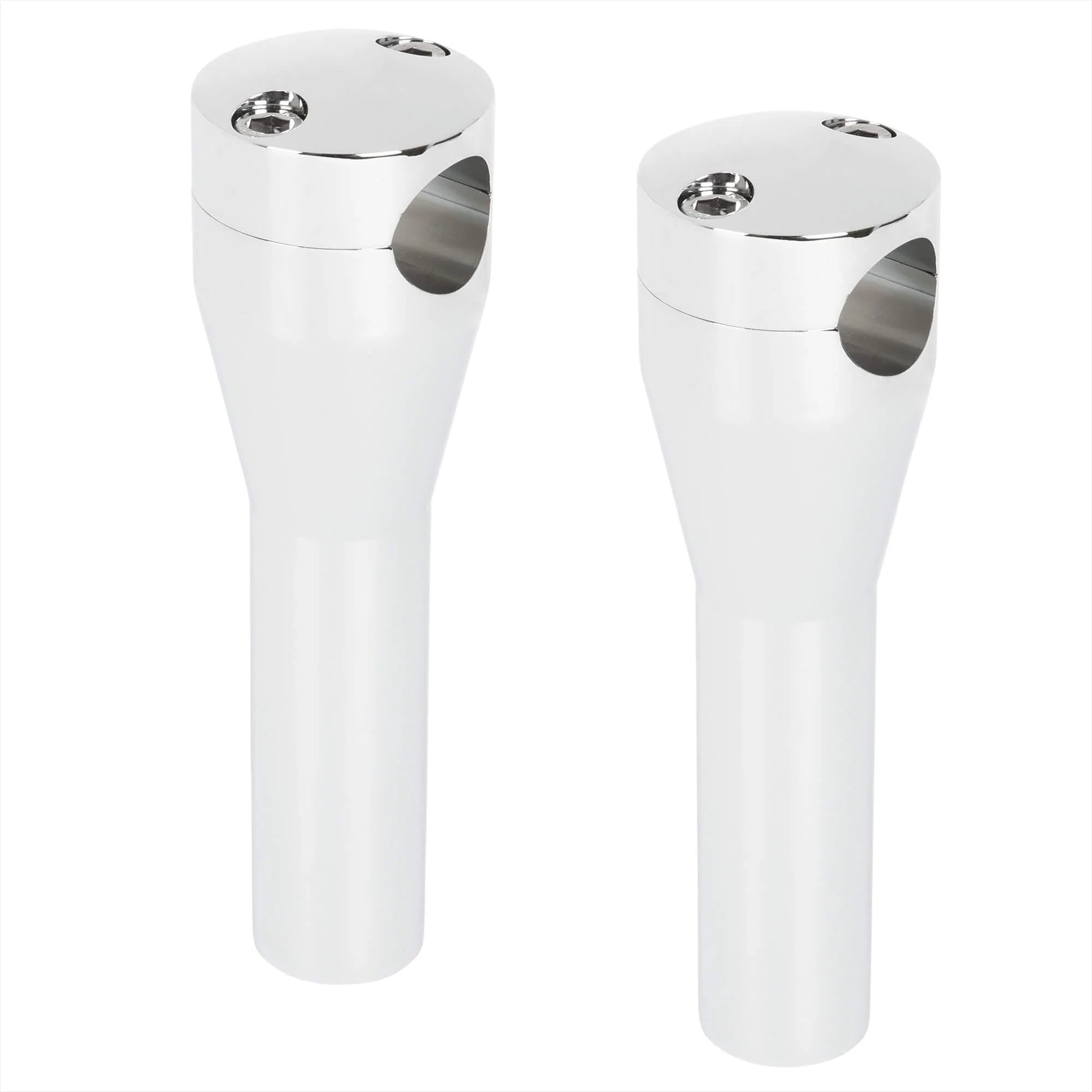 6 inch Chrome Tapered Handlebar Riser Set