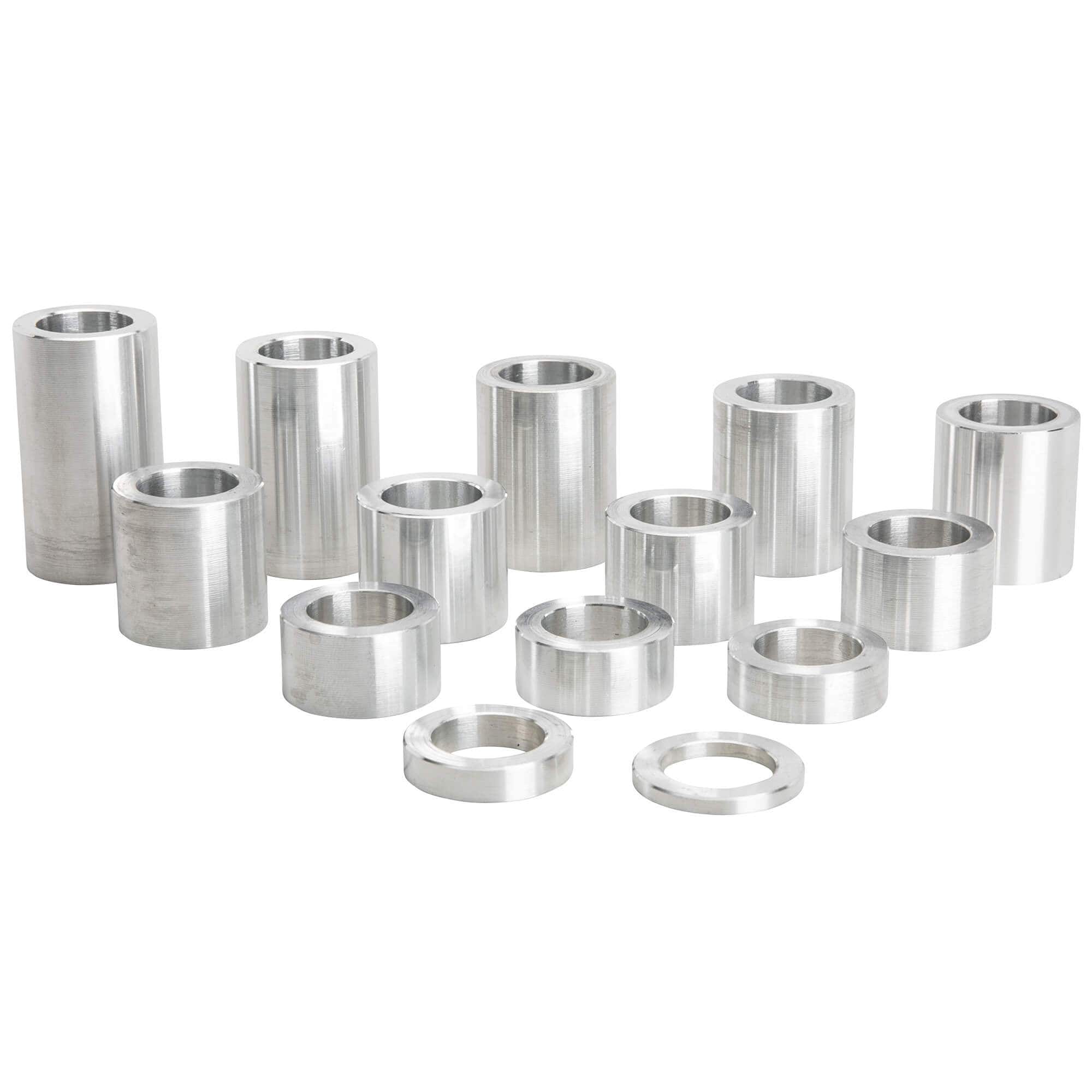 14 Piece Aluminum Wheel Axle Spacer Kit - 1.125 inch O.D. x 3/4 inch I.D.