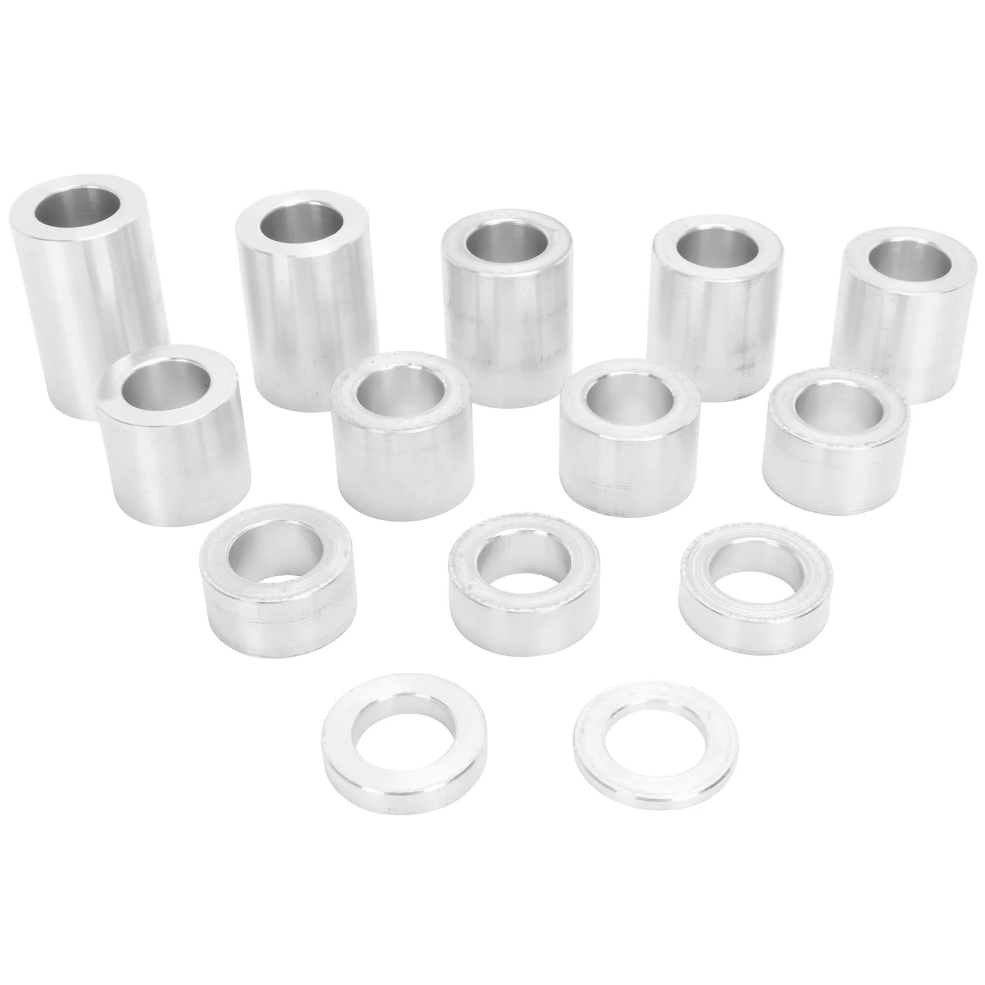 14 Piece Aluminum Wheel Axle Spacer Kit - 1.25 inch O.D. x 3/4 inch I.D. - Image 2