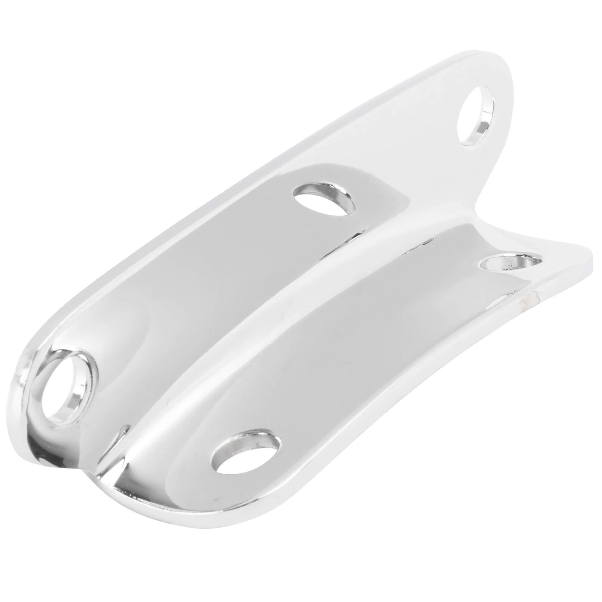 Battery Bottom Plate Bracket - Chrome - Early Harley-Davidson 6 Volt Big Twins - Image 3