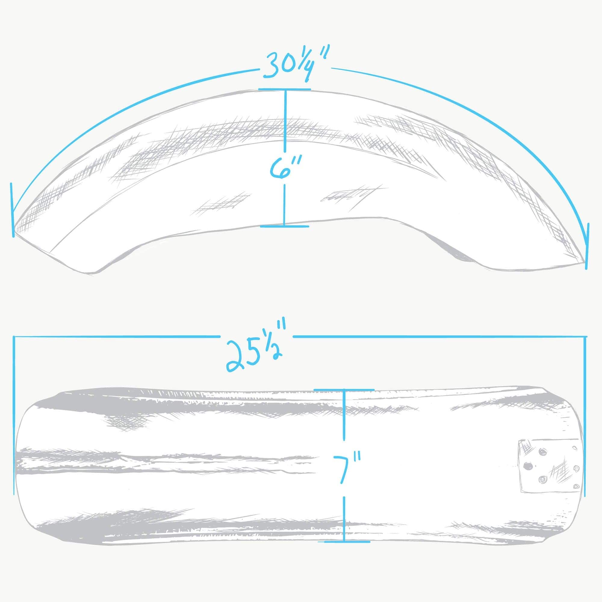 Bobbed Undrilled Rear Fender - 1989-2003 Harley Davidson Sportster XL Models - Image 4