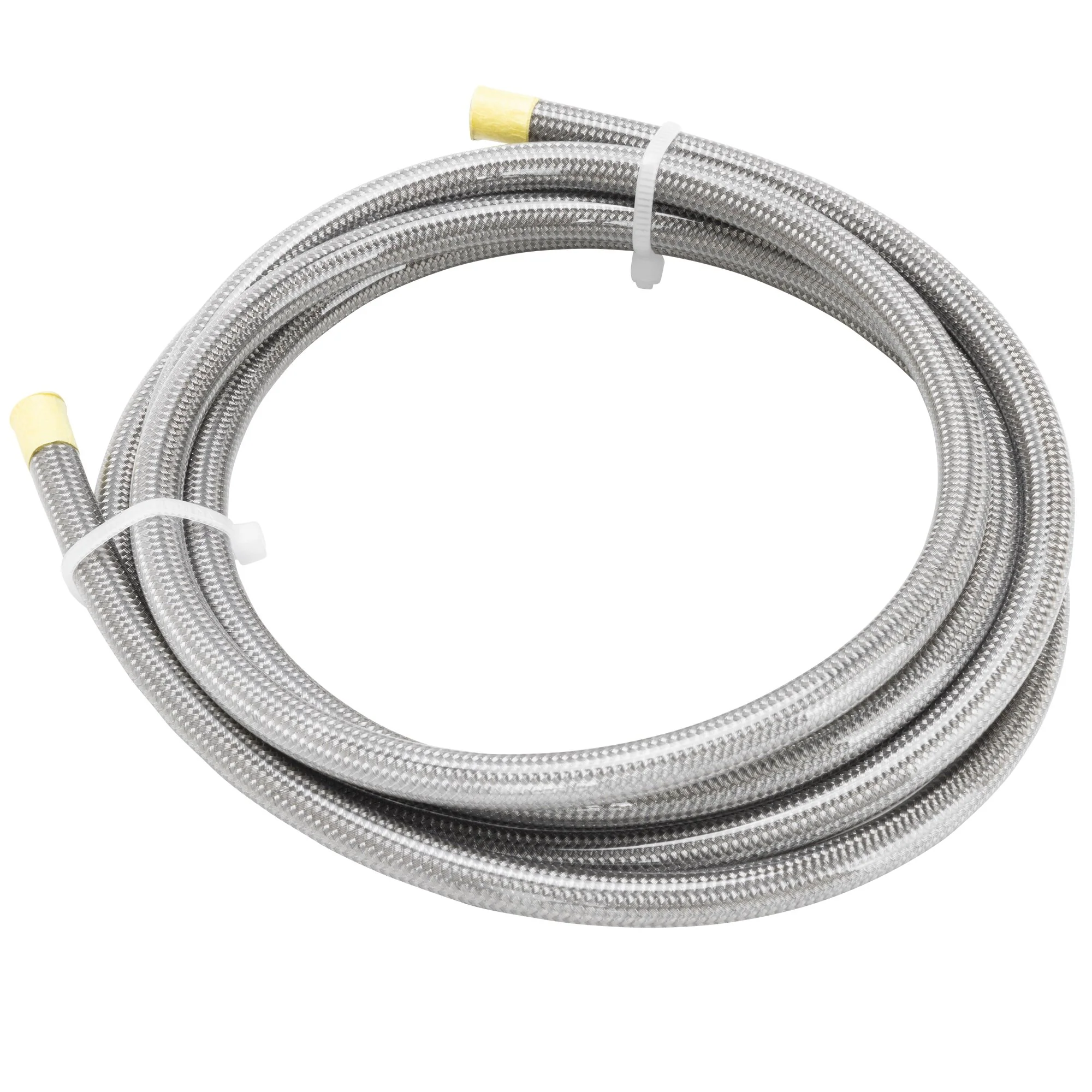 Braided Stainless Cut-To-Length Compression Brake Line - 6' - Clear Coating - Image 2
