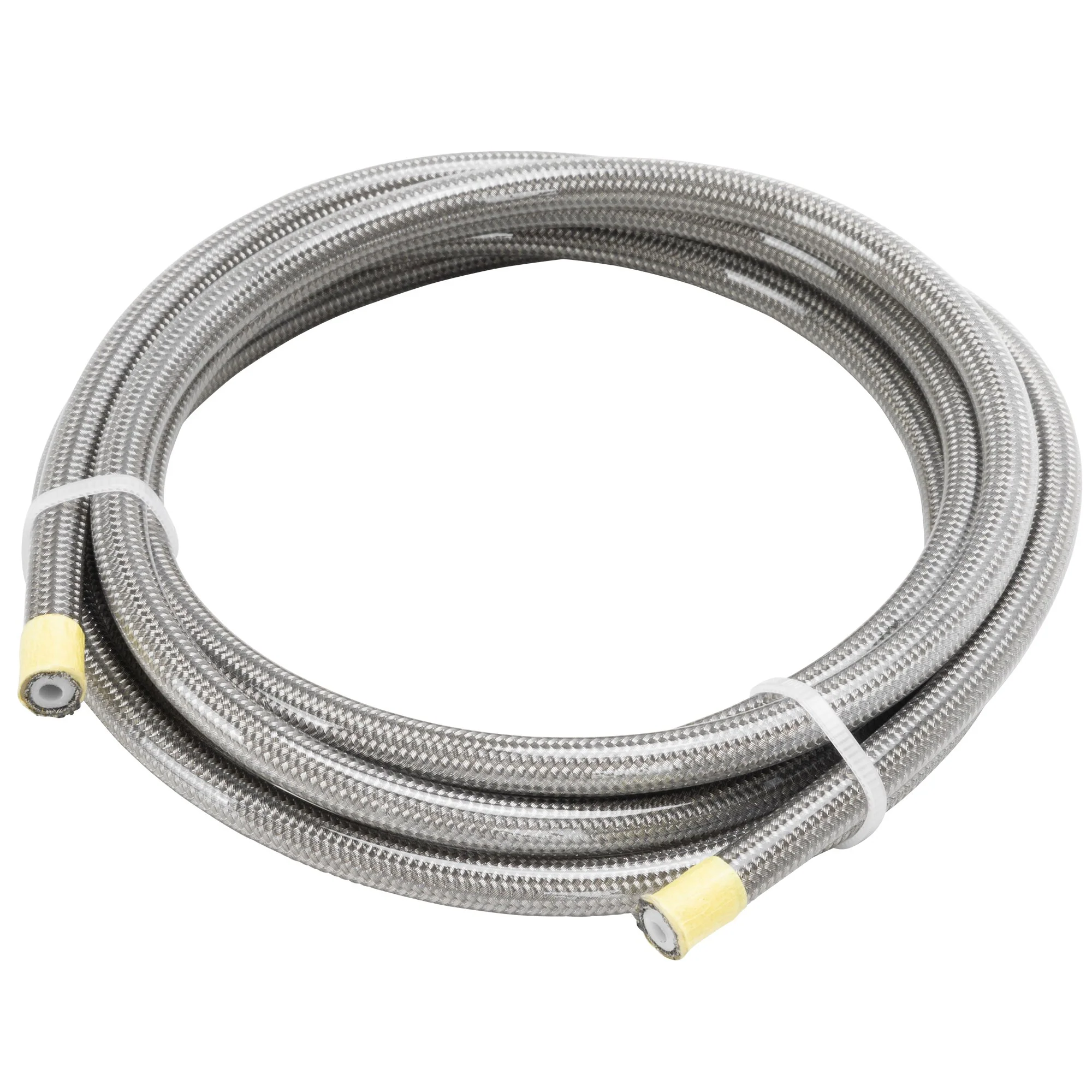 Braided Stainless Cut-To-Length Compression Brake Line - 6' - Clear Coating - Image 3