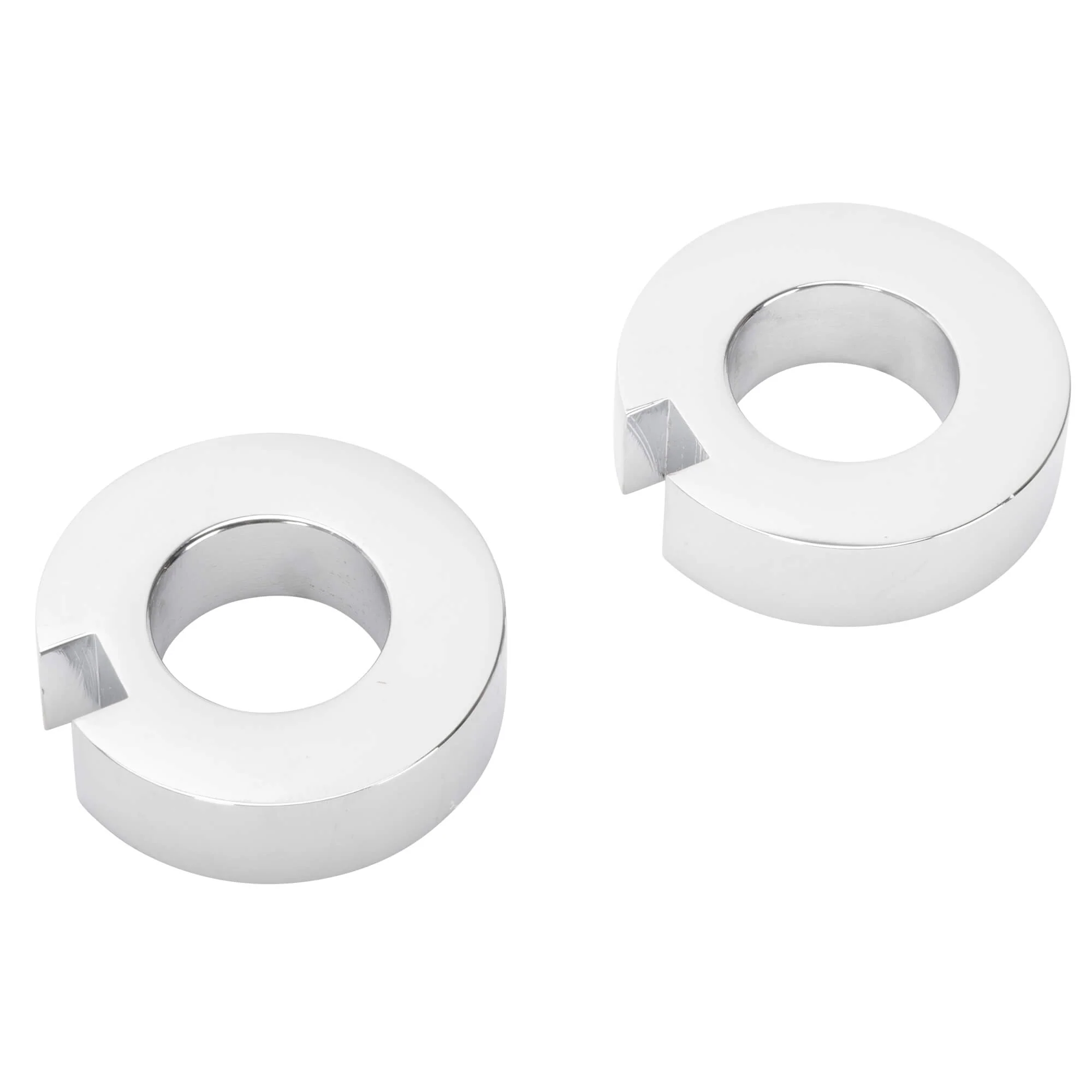 Chrome Axle Adjuster Spacers 2000-2007 Harley-Davidson FLST/FXST OEM# 47577-00 - Image 2
