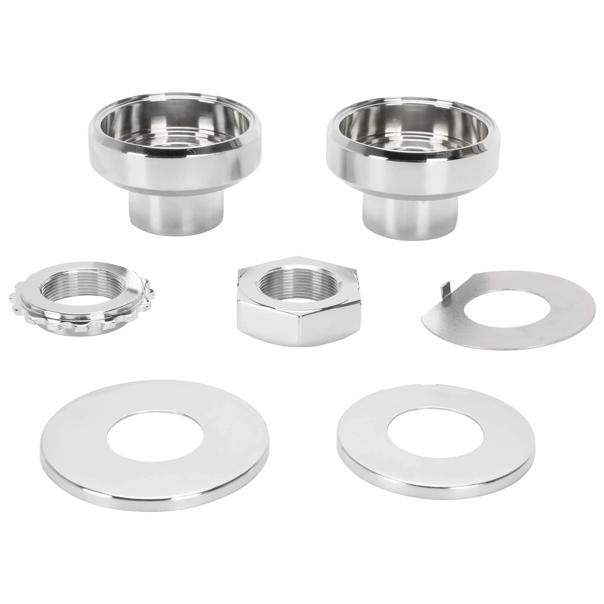 Chrome Fork Neck Cup Kit for 1949-1987 Harley-Davidson Big Twins - Image 4