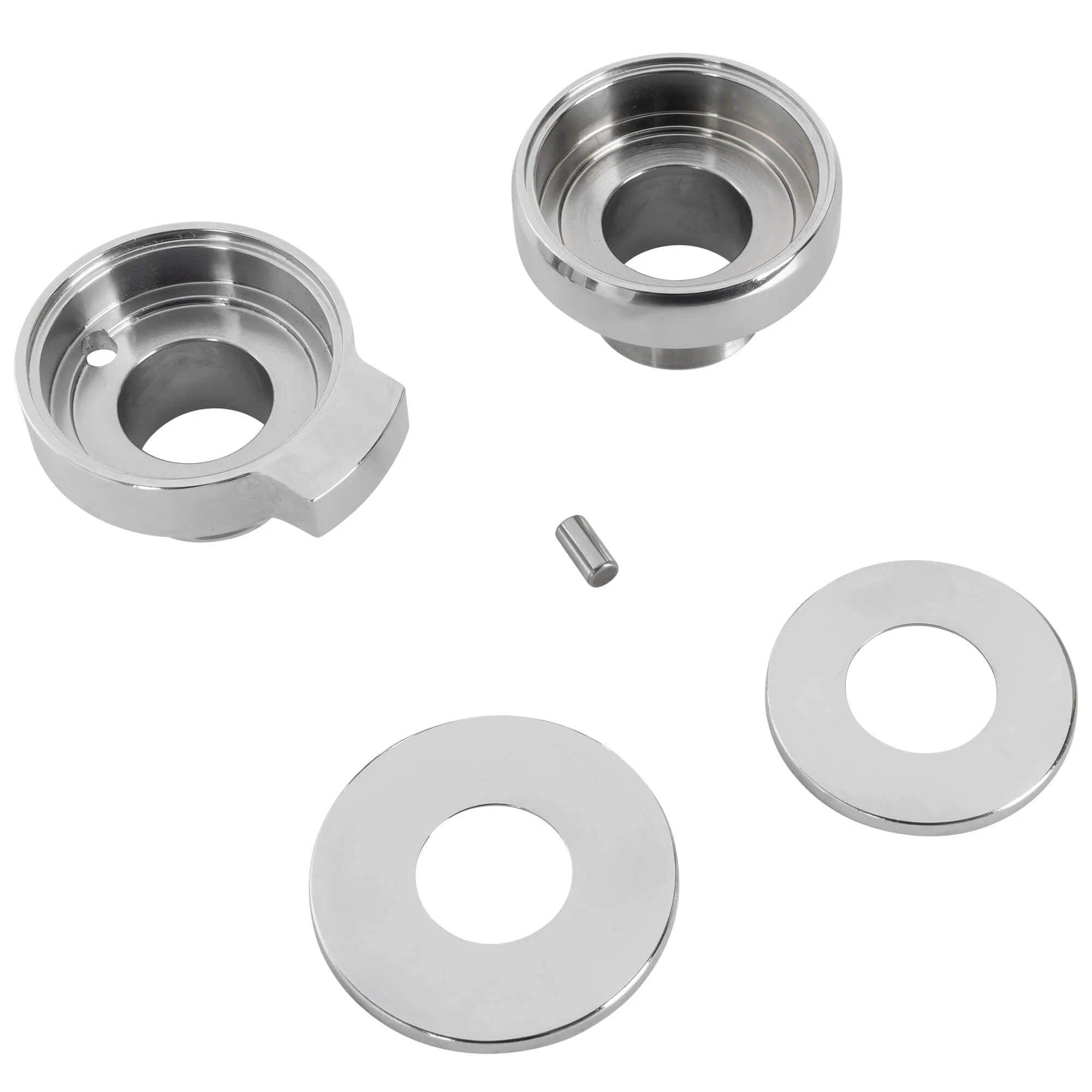 Chrome Fork Neck Cup Kit with Fork Stops for 1949-1987 Harley-Davidson Big Twins - Image 6