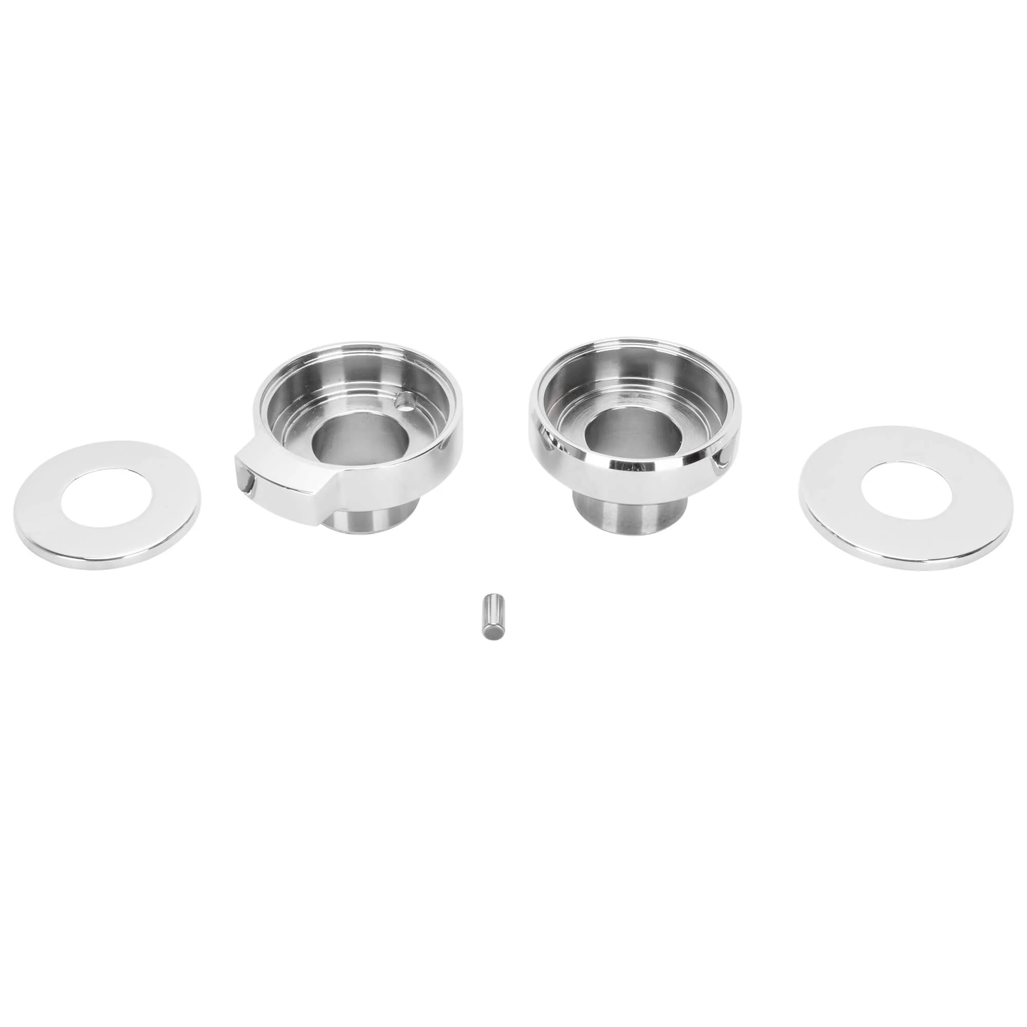Chrome Fork Neck Cup Kit with Fork Stops for 1949-1987 Harley-Davidson Big Twins - Image 7