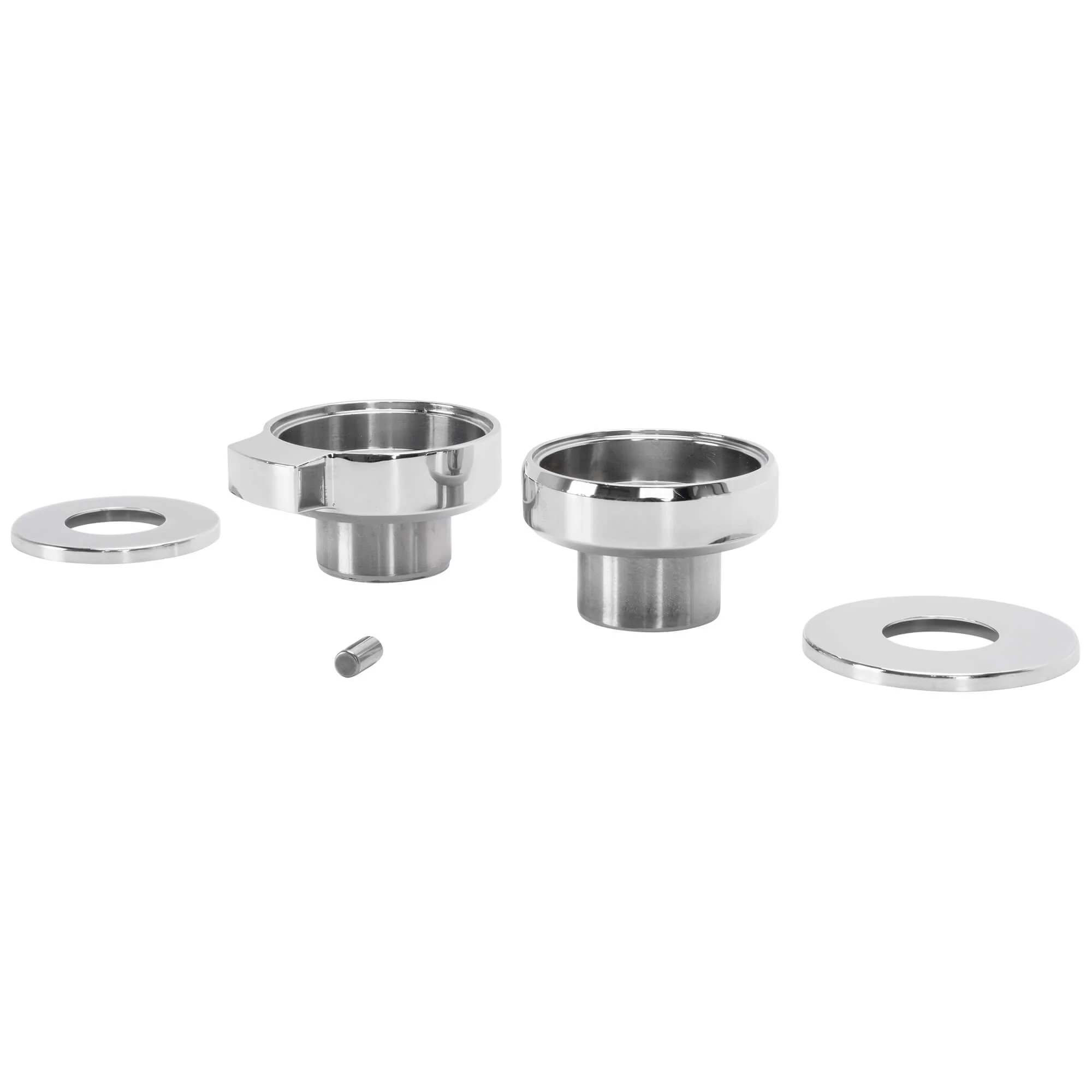 Chrome Fork Neck Cup Kit with Fork Stops for 1949-1987 Harley-Davidson Big Twins - Image 9