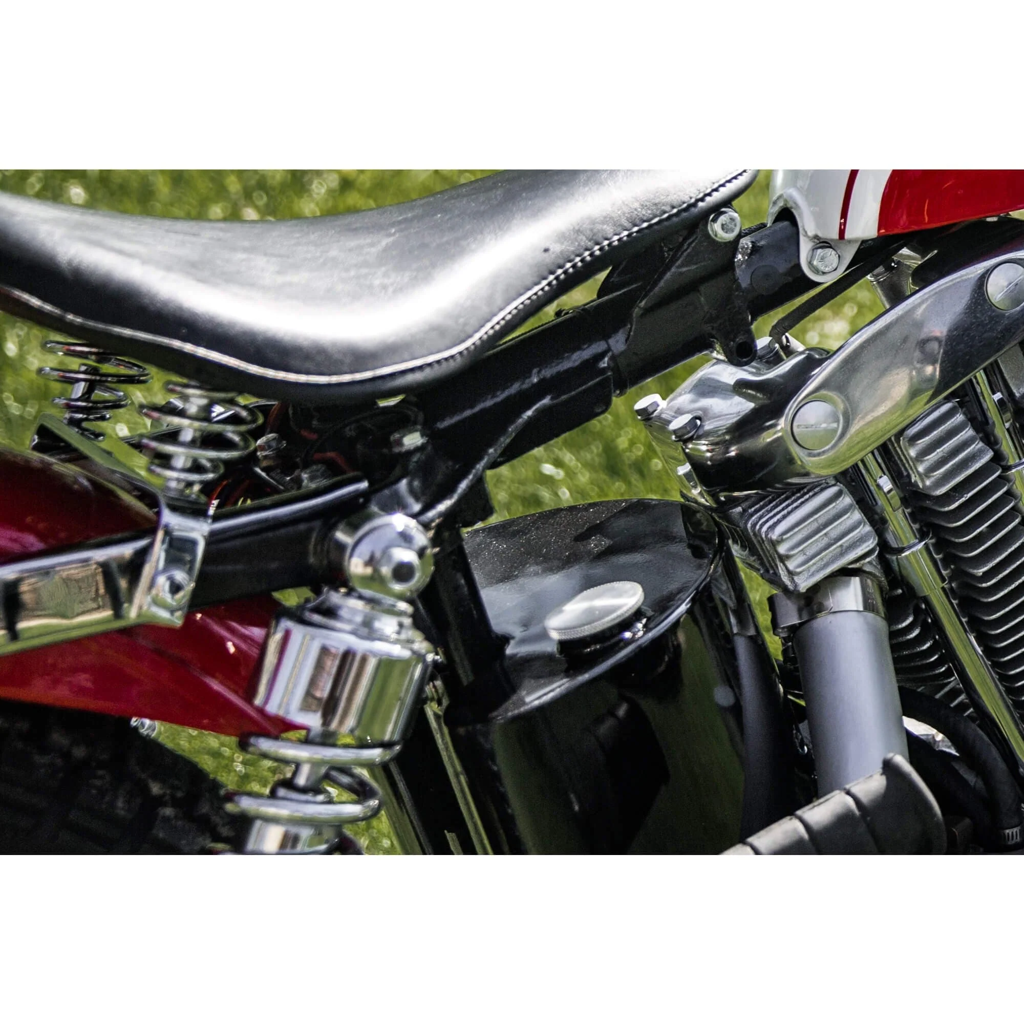Chrome Solo Seat Spring Support Bracket Harley Ironhead Sportsters 1957-78 - Image 9