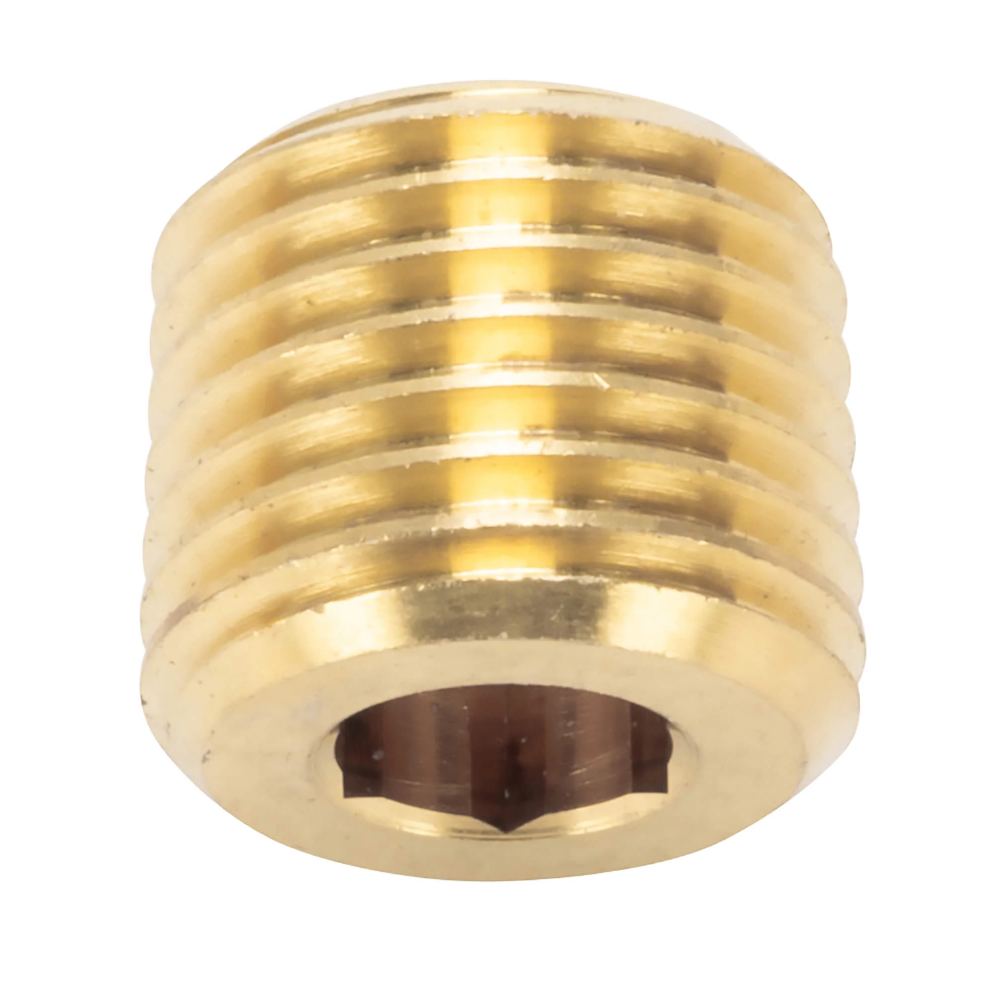 Countersunk Allen Pipe Plug 1/4 inch NPT - Brass