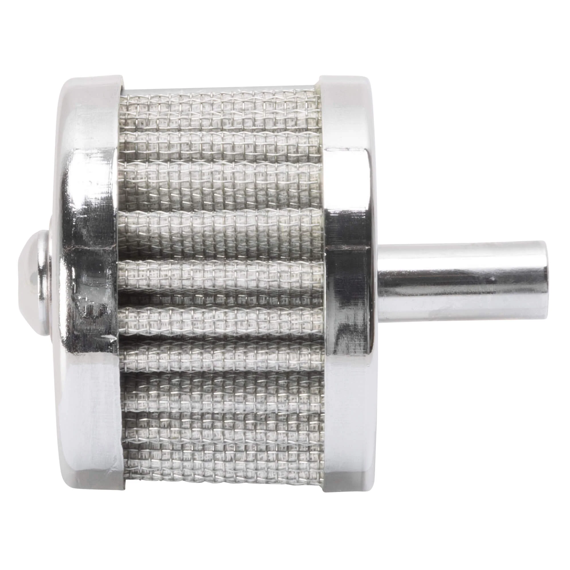Crankcase Breather Filter - Chrome - 3/8" Hose