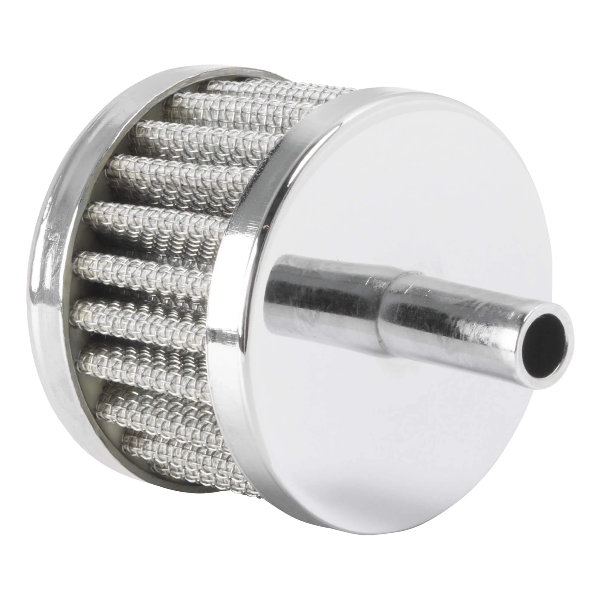Crankcase Breather Filter - Chrome - 3/8" Hose - Image 2