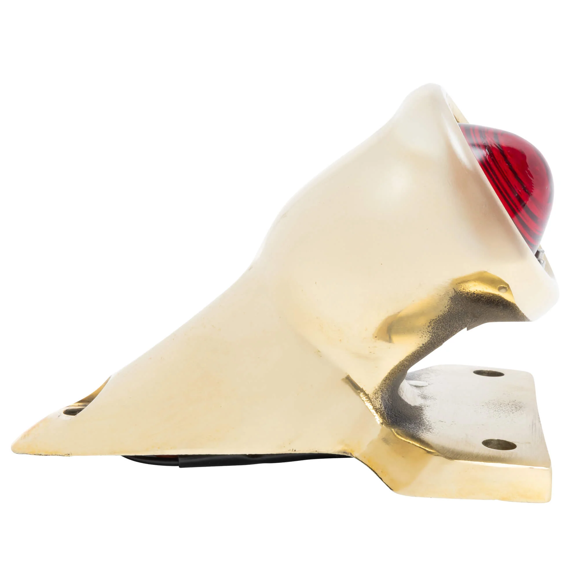 Crocker Style LED Tail Light - Brass - Image 2