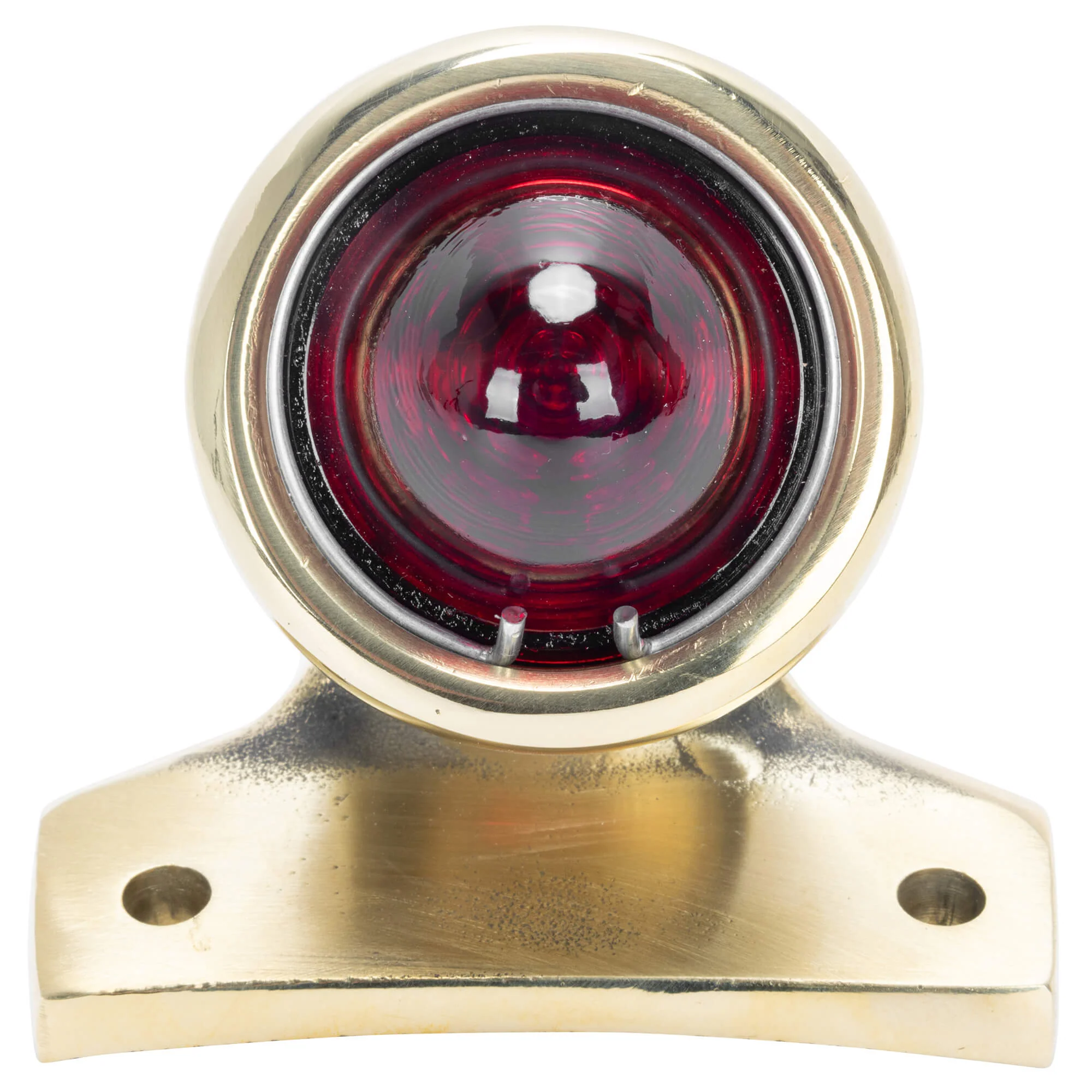 Crocker Style LED Tail Light - Brass - Image 4