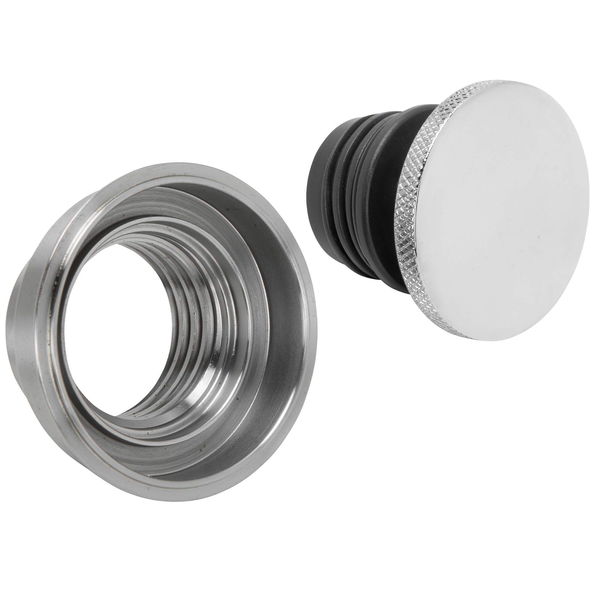 Custom Flush Mount Chrome Pop-Up Gas Cap and Weld In Bung - Image 5