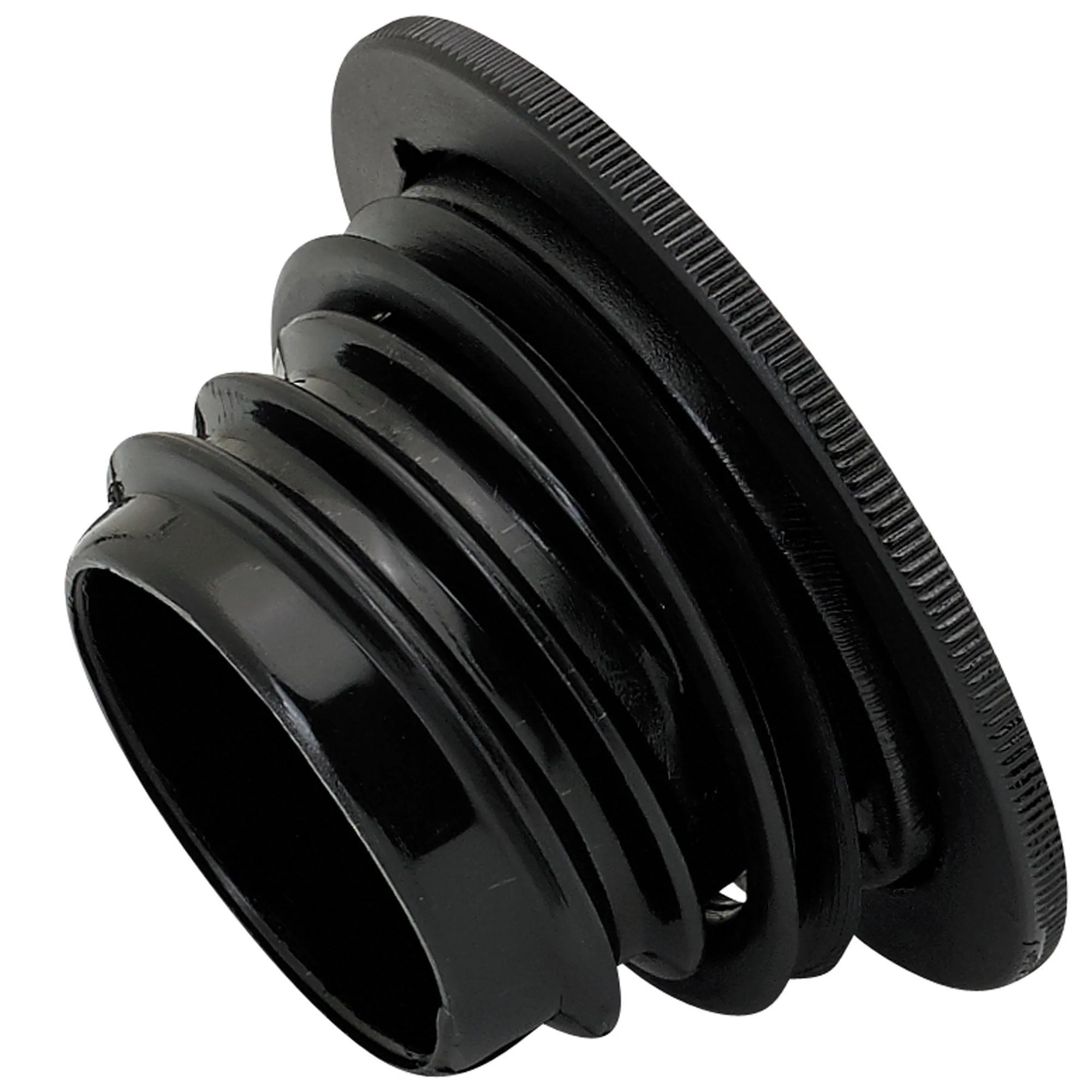 Domed Slim Black Screw-In Harley Style Gas Cap 1996 & up - Image 3