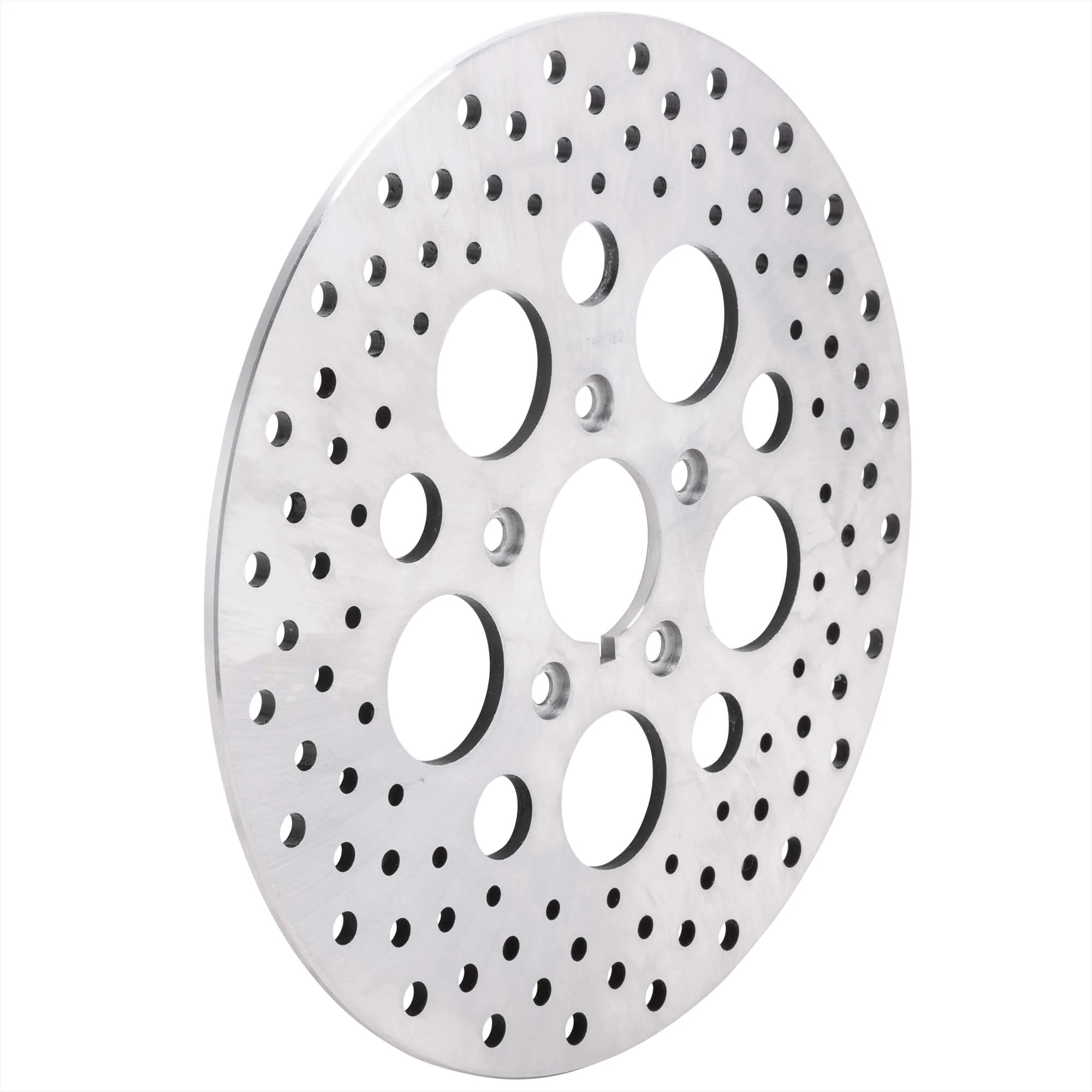 Drilled Stainless Steel Brake Rotor - 11.5 inches - Replaces Harley-Davidson OEM #44136-84A, 44136-92 - Image 2