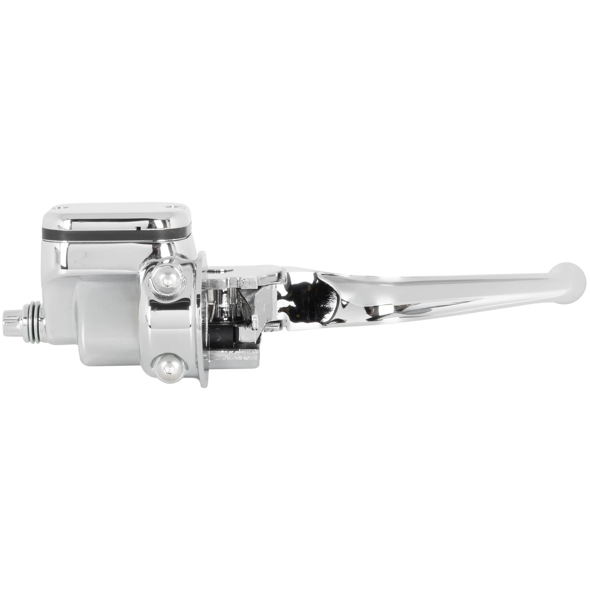 Front Brake Master Cylinder Assembly - Chrome - Single Disc 1996-2017 Models (EXCEPT 15-17 Softail, 08-17 Dressers, Trike, 04-17 XL) - Image 3