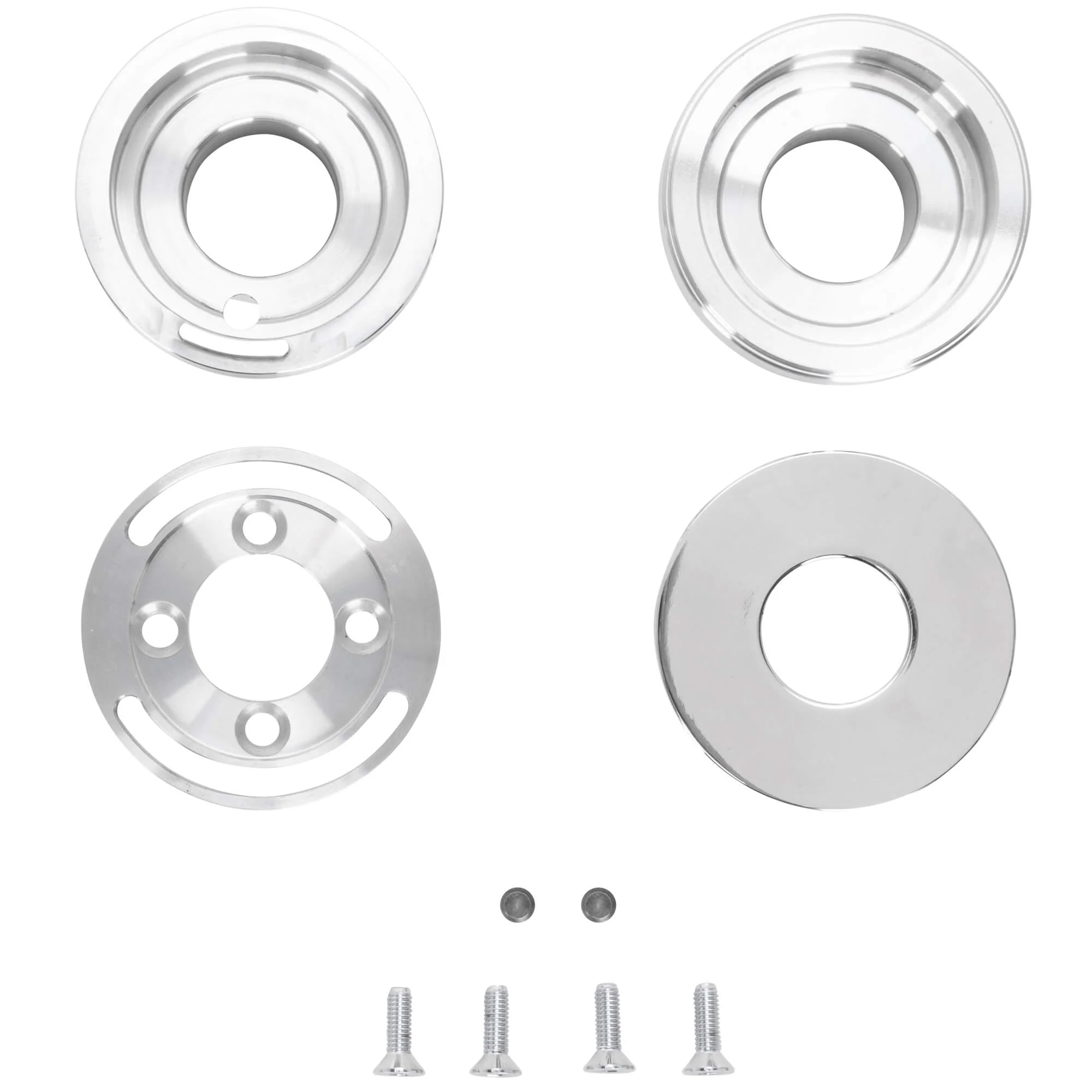Grooved Stainless Steel Hidden/Internal Stop Fork Neck Cup Kit 1949-1987 Harley-Davidson Big Twins - Image 4