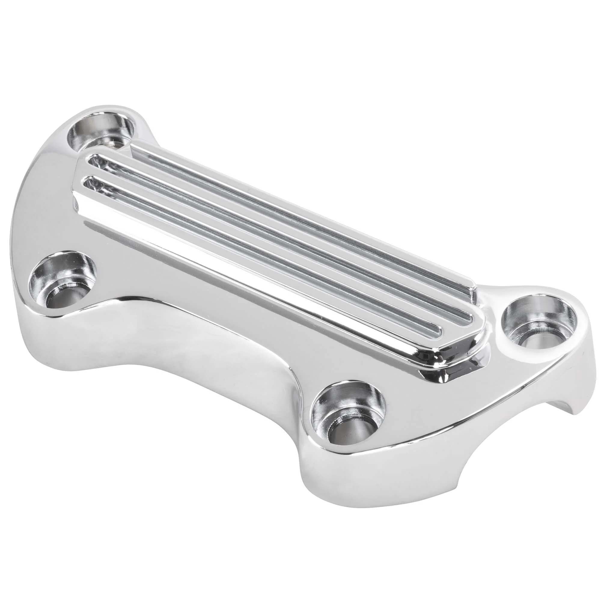 Handlebar Clamp - Finned - Chrome - Image 2