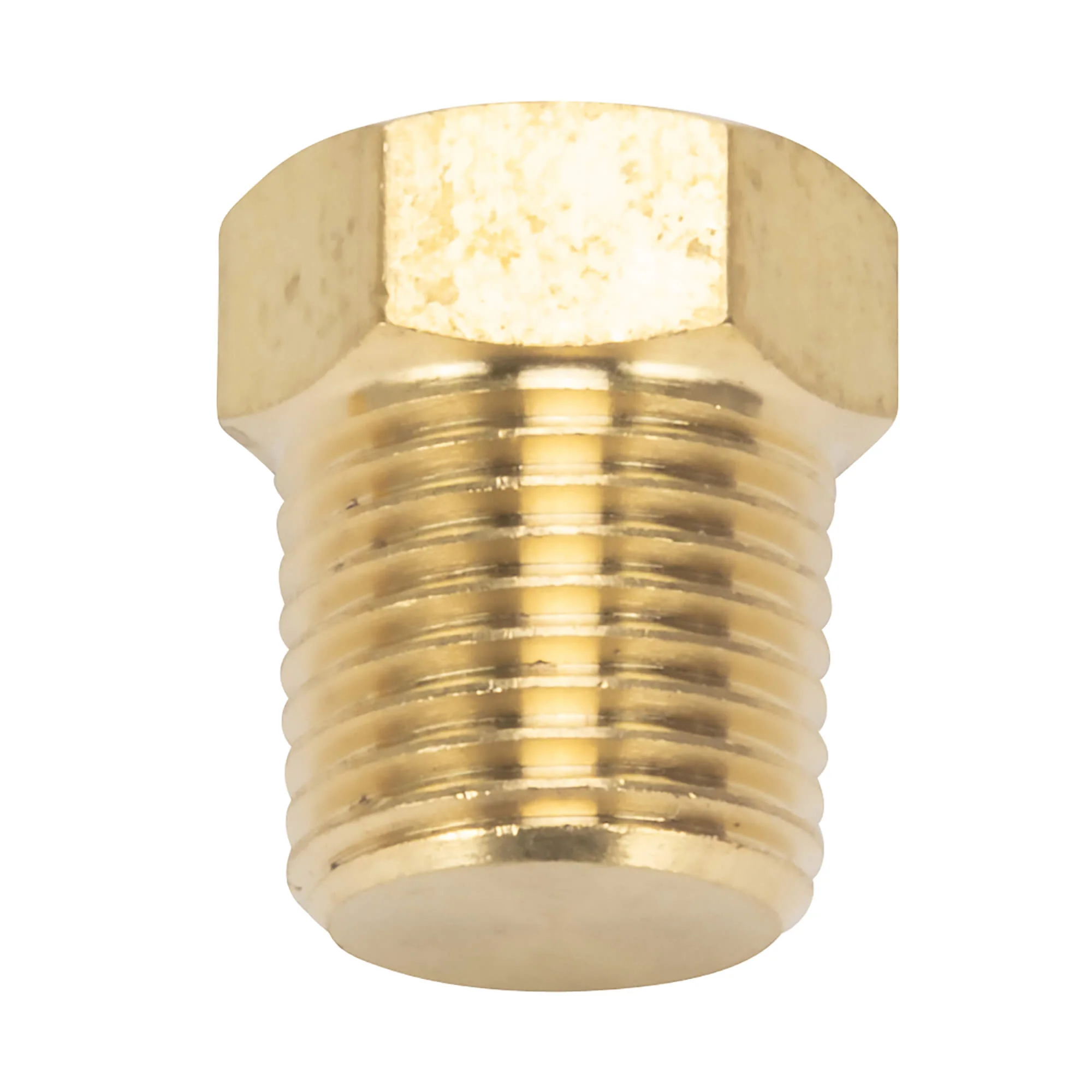 Hex Pipe Plug 1/8 inch NPT - Brass