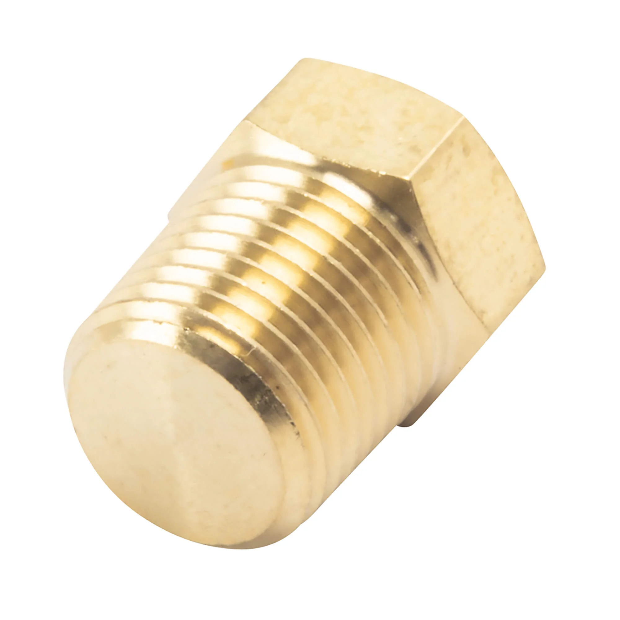 Hex Pipe Plug 1/8 inch NPT - Brass - Image 2