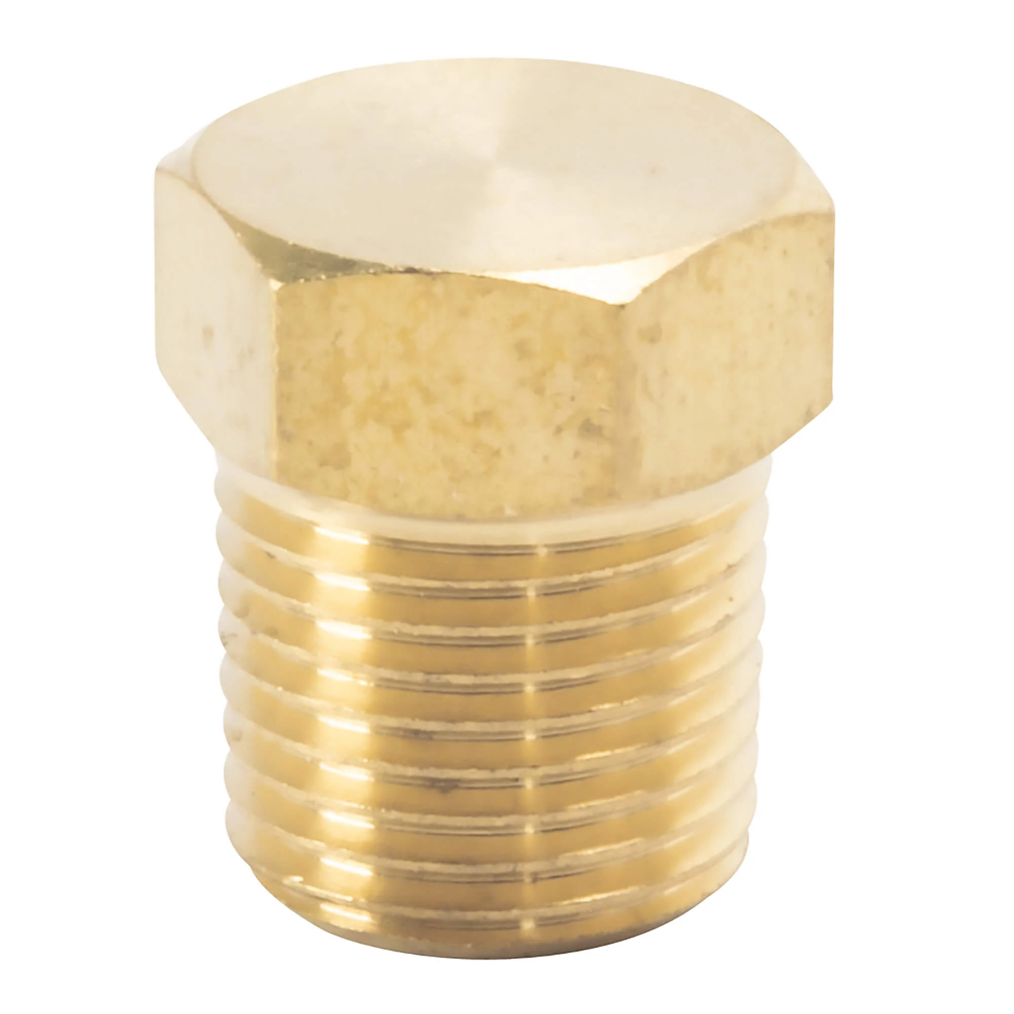 Hex Pipe Plug 1/8 inch NPT - Brass - Image 3