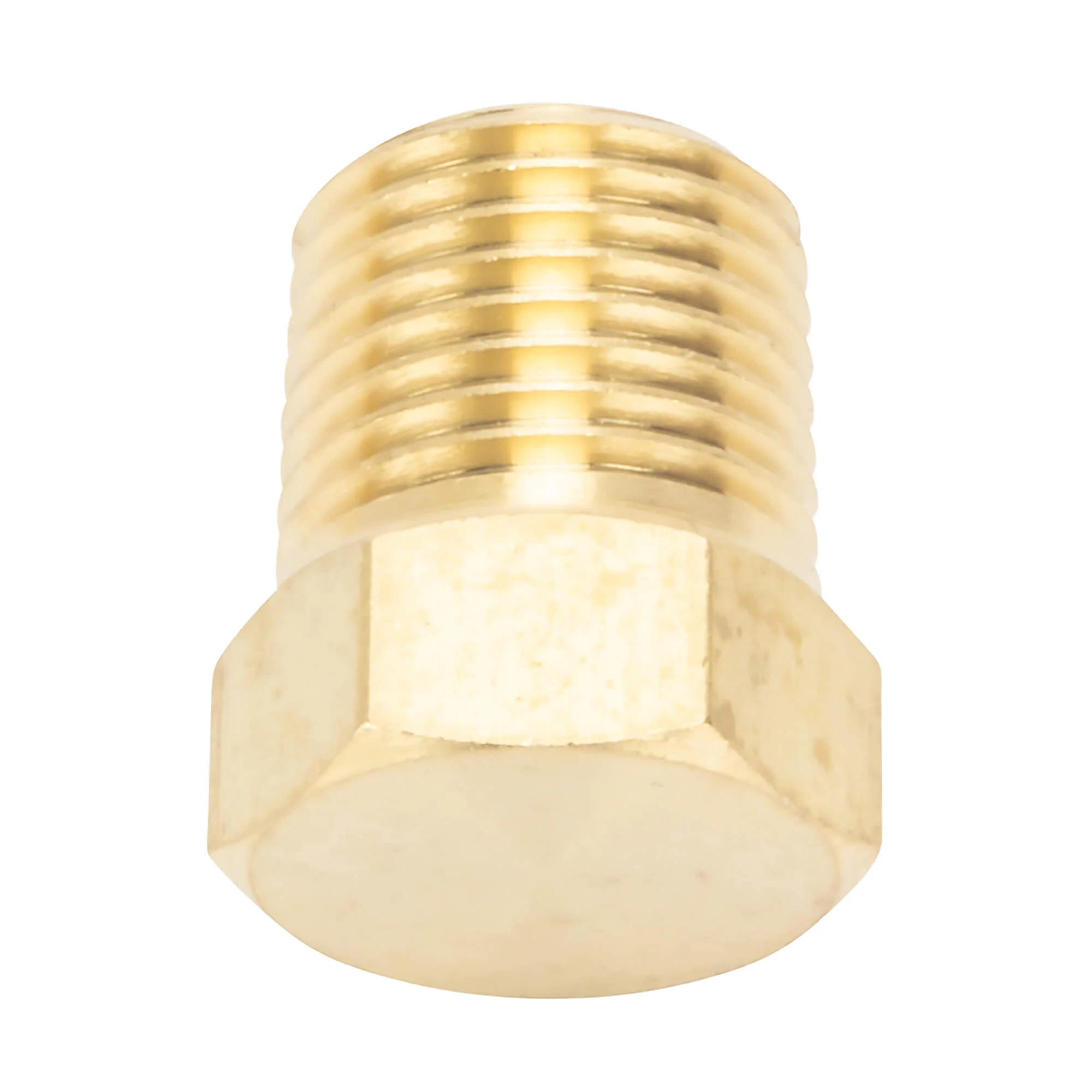 Hex Pipe Plug 1/8 inch NPT - Brass - Image 4