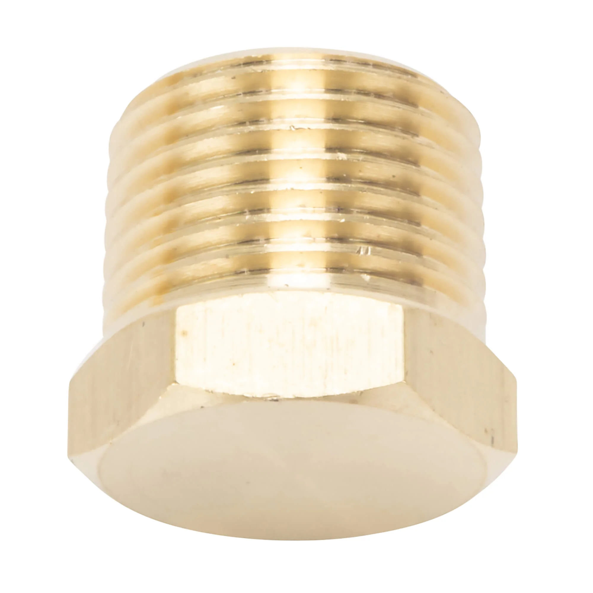 Hex Pipe Plug 3/8 inch NPT - Brass - Image 4