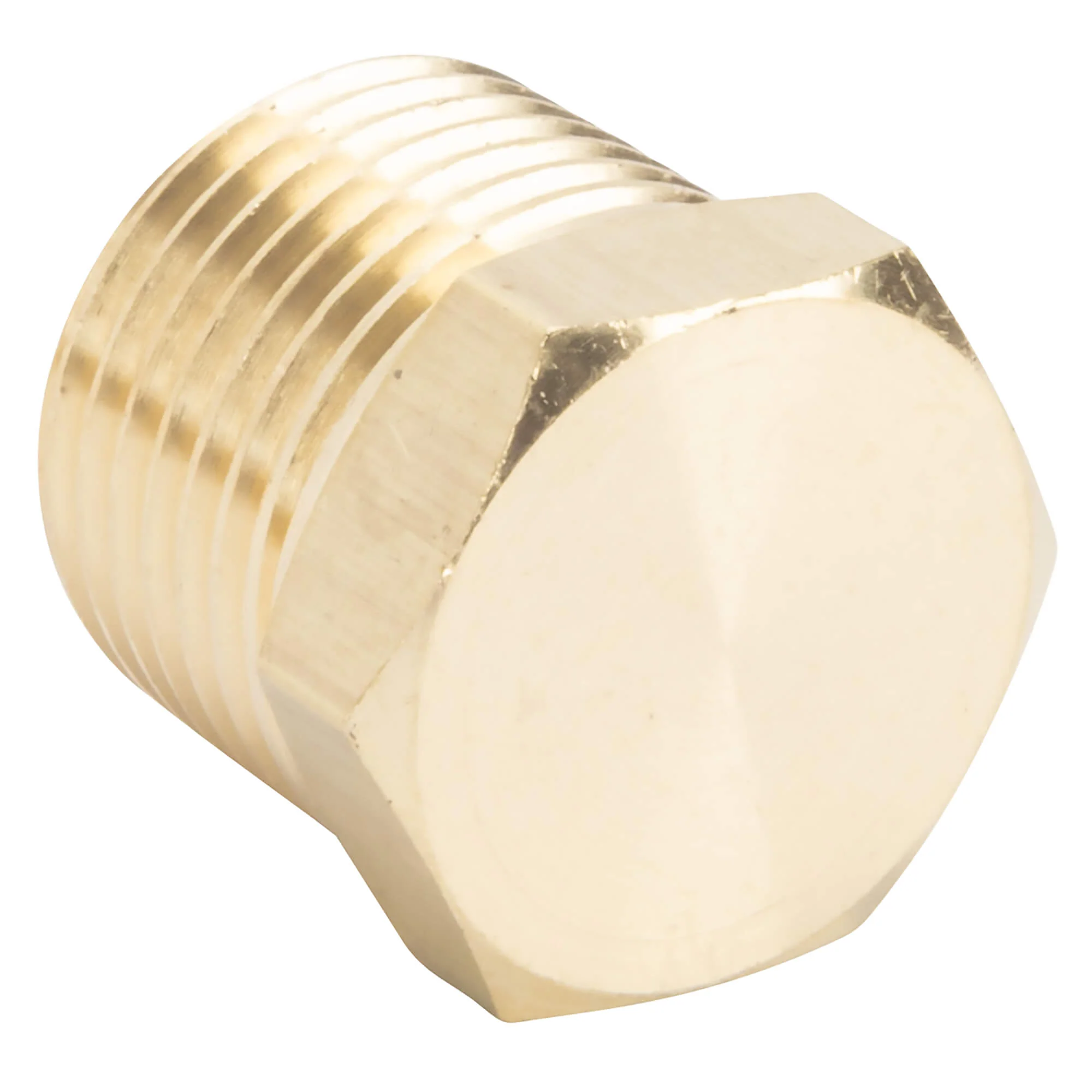 Hex Pipe Plug 3/8 inch NPT - Brass - Image 5