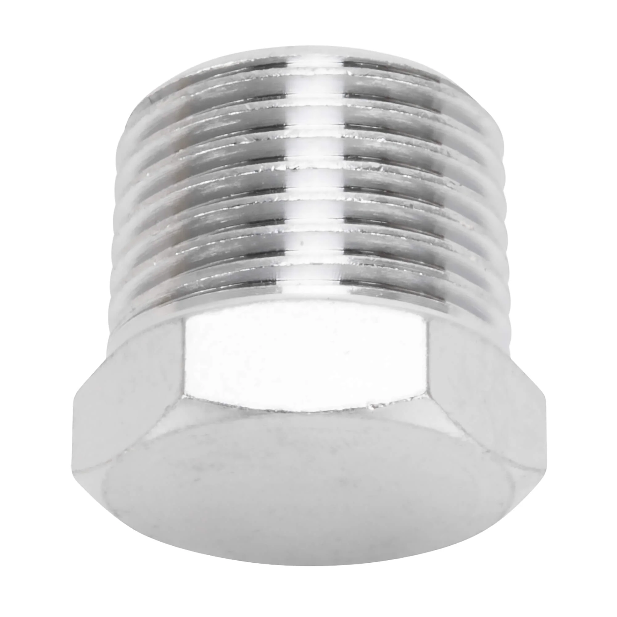 Hex Pipe Plug 3/8 inch NPT - Chrome - Image 4
