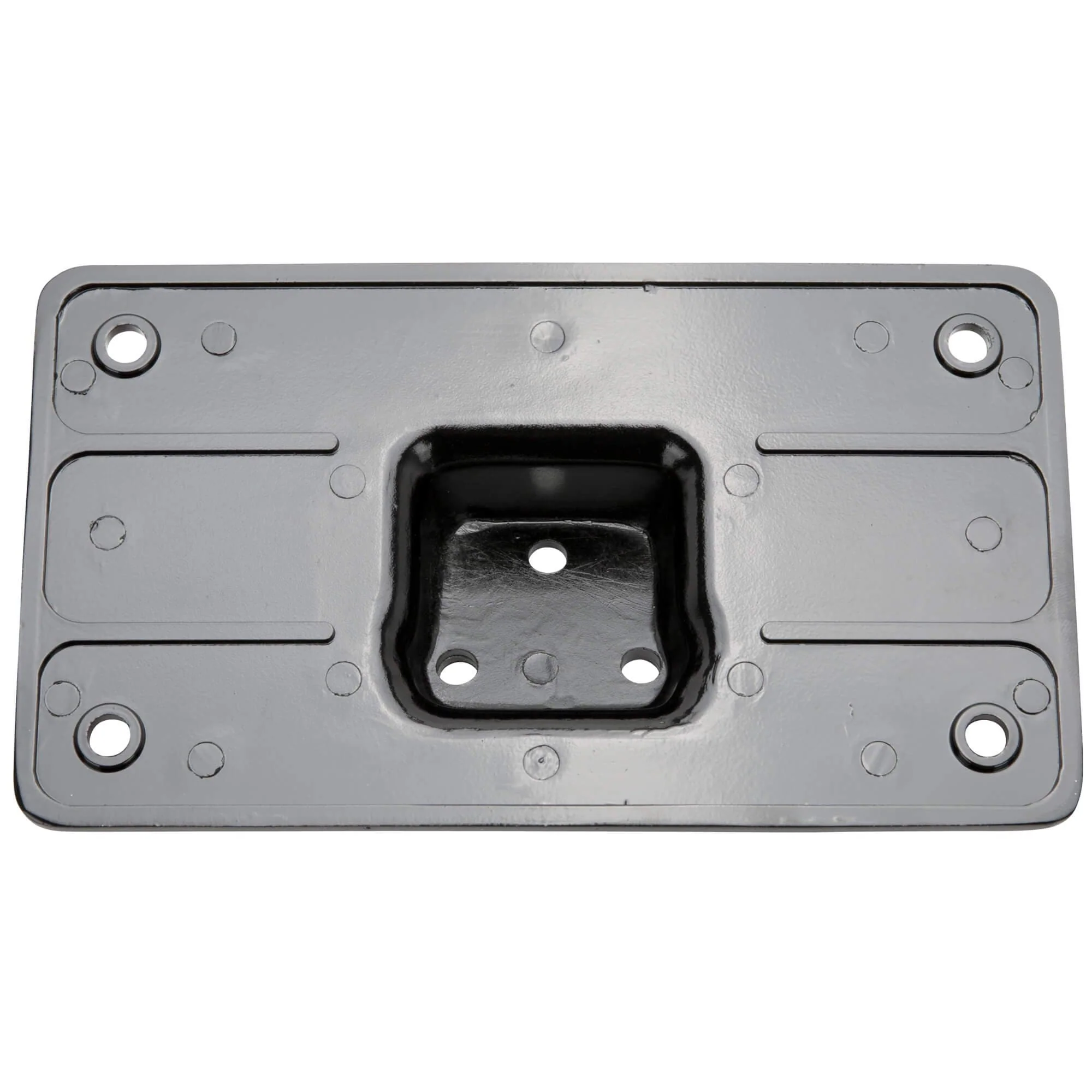 Laydown License Plate Mount - Black - Bolt-on Fitment for 1955 - 2018 Harley-Davidson - Image 2