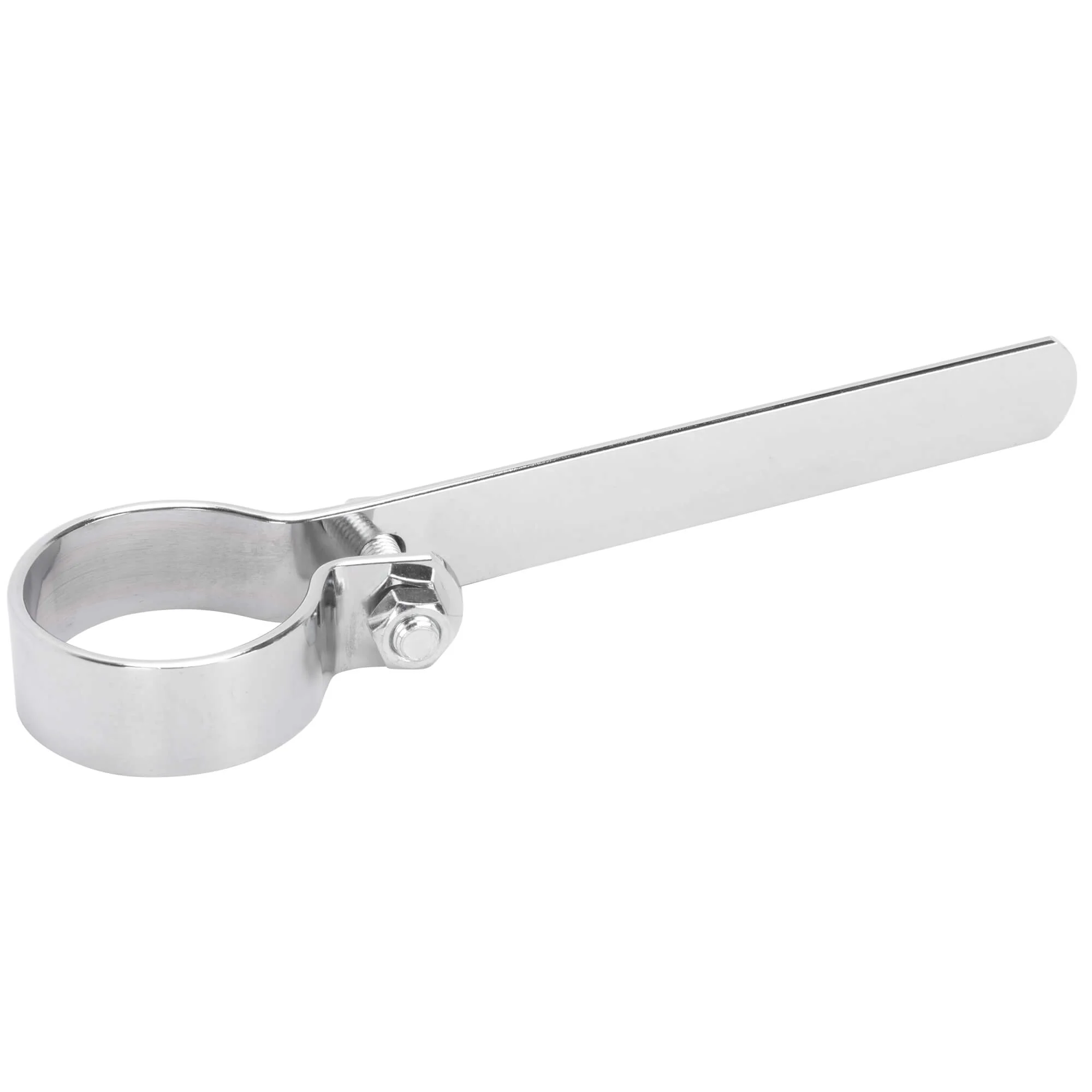 Long Exhaust Muffler P-Clamp Set - 1-3/4 inch - Chrome - Image 5