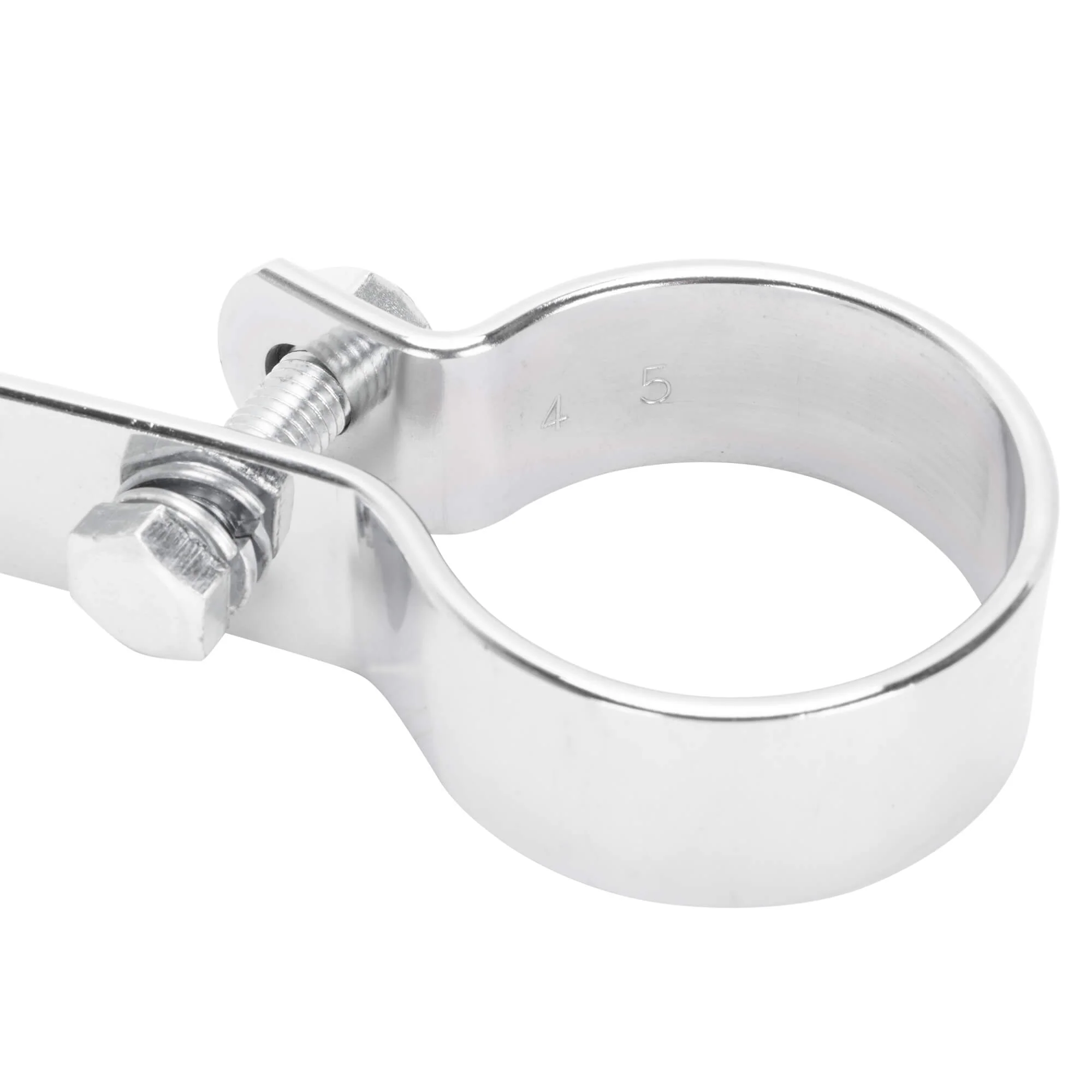 Long Exhaust Muffler P-Clamp Set - 1-3/4 inch - Chrome - Image 8