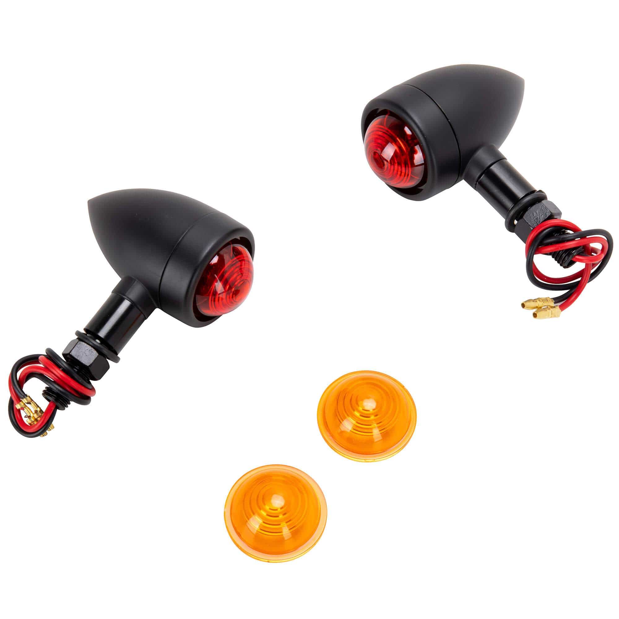 Mini Speeder Bullet Style Turn Signals - Black - Image 2