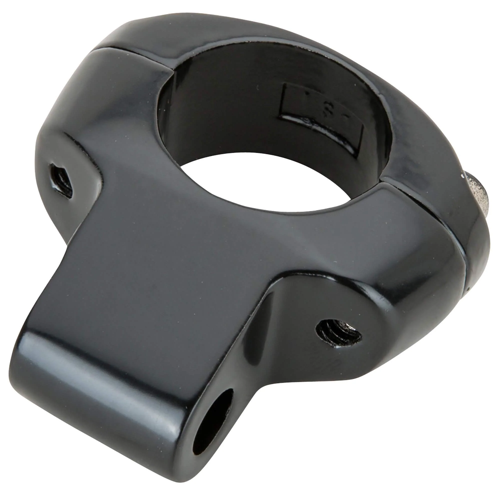 Motorcycle Mirror Clamp - Black - for 1 inch Handlebars - Image 2