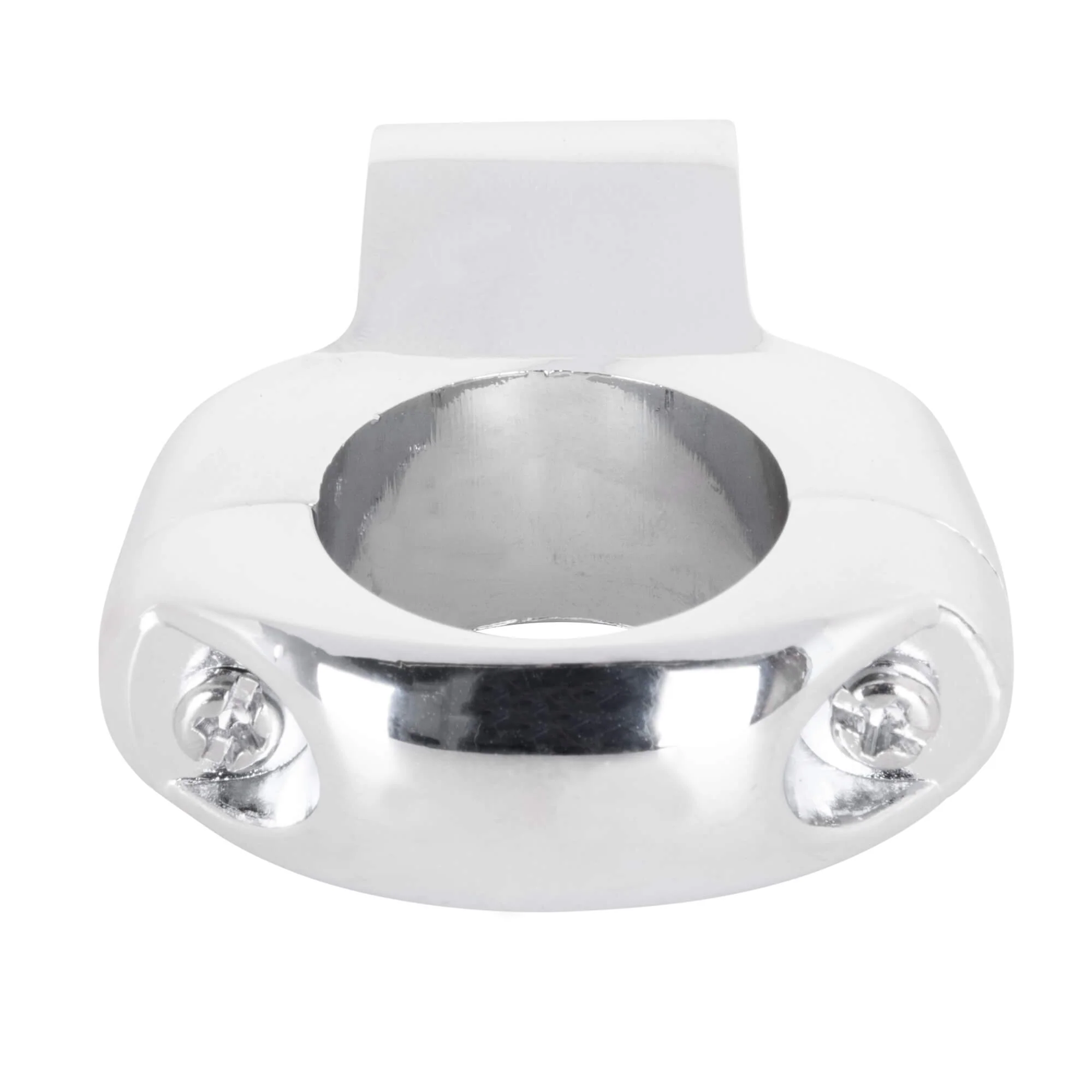 Motorcycle Mirror Clamp - Chrome - for 1 inch Handlebars - Image 3