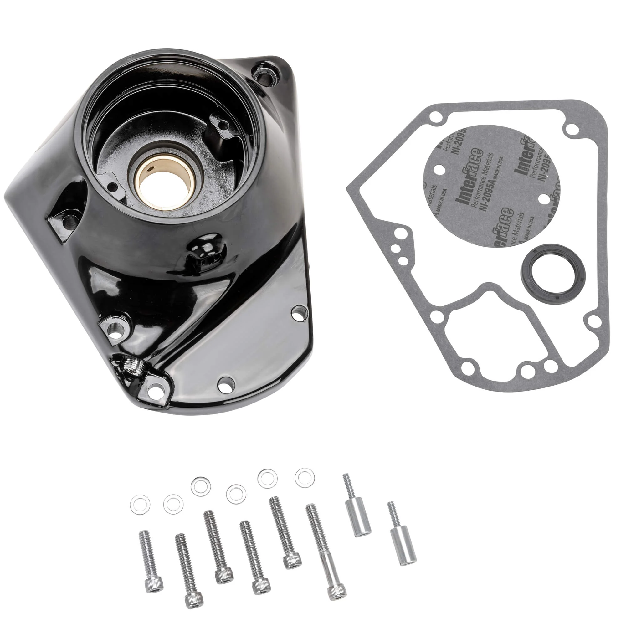 Nose Cone Cam Gear Cover - Black- 1973-92 Harley-Davidson Big Twin