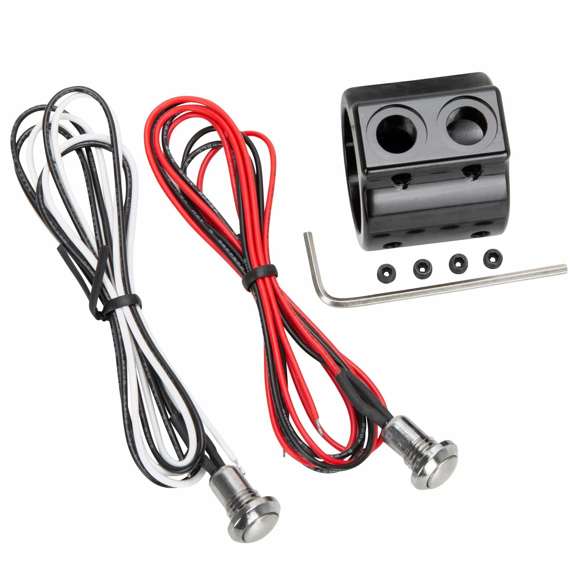 Prime 1 inch Handlebar Switch Kit - Dual Mini Switch - Black